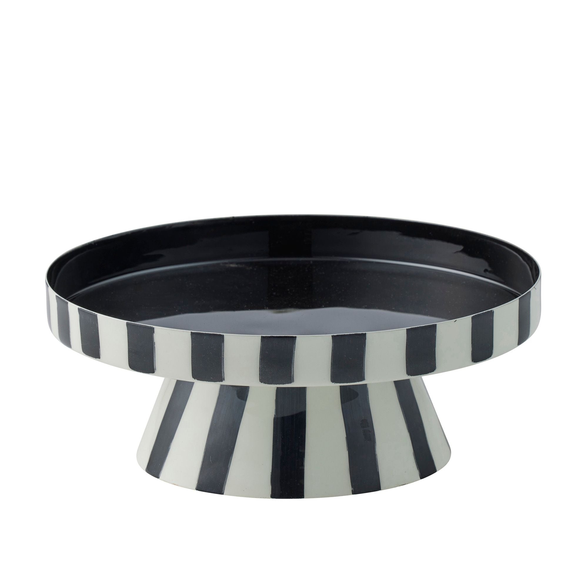 Assemble Linear Metal Cake Stand 24x11cm Ivo/Black