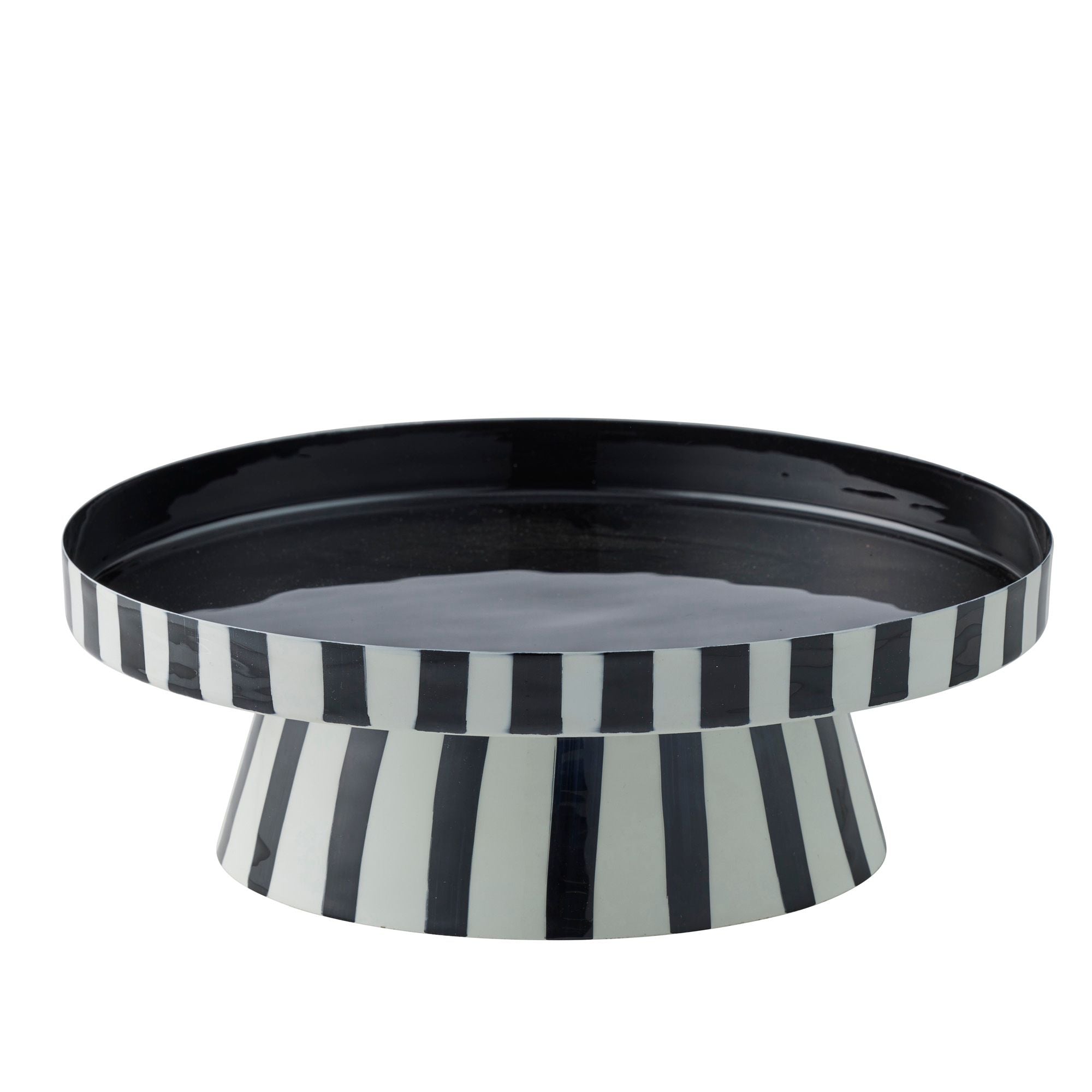 Assemble Linear Metal Cake Stand 35x12cm Ivo/Black