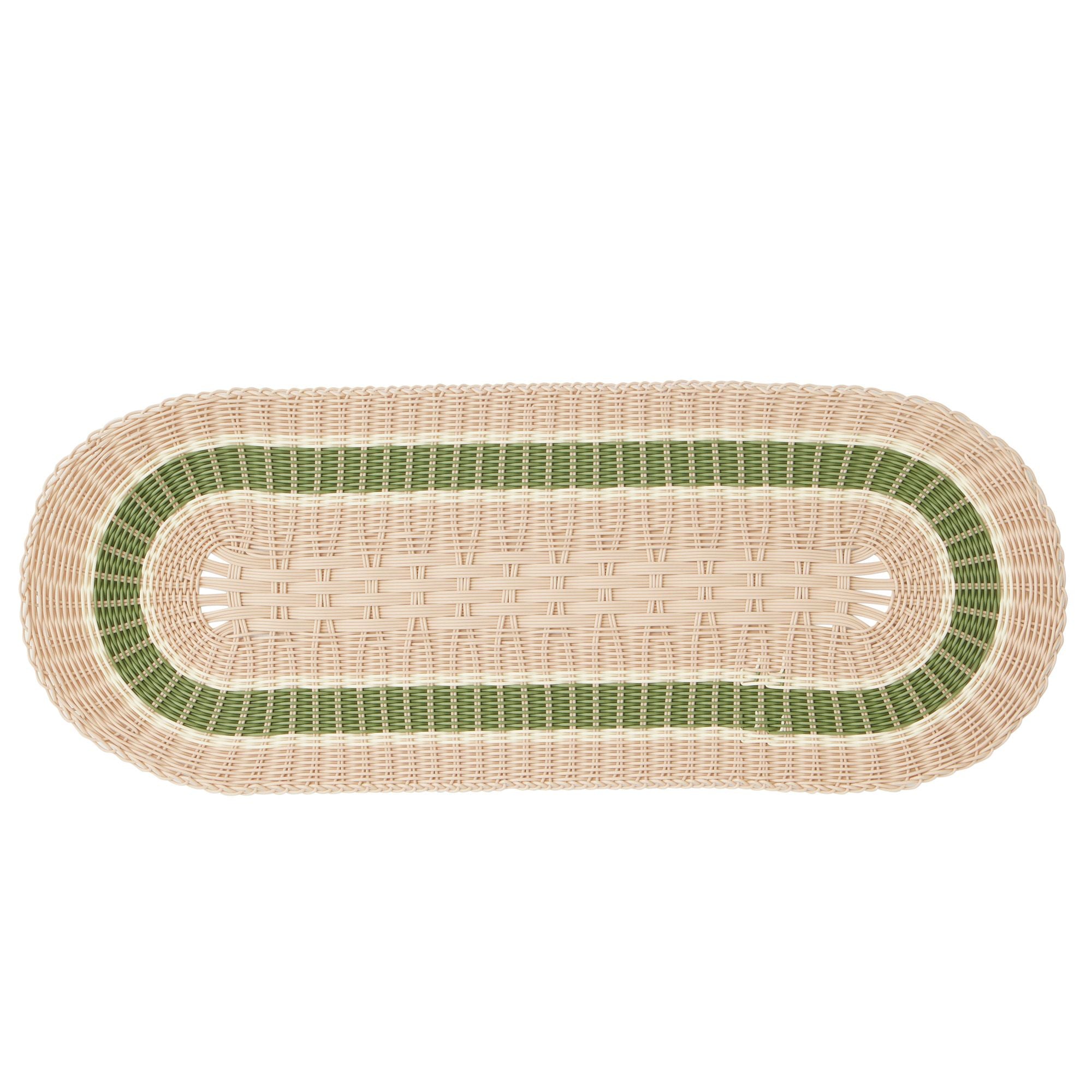 Assemble Ostuni PP Woven Runner Natural/Olive