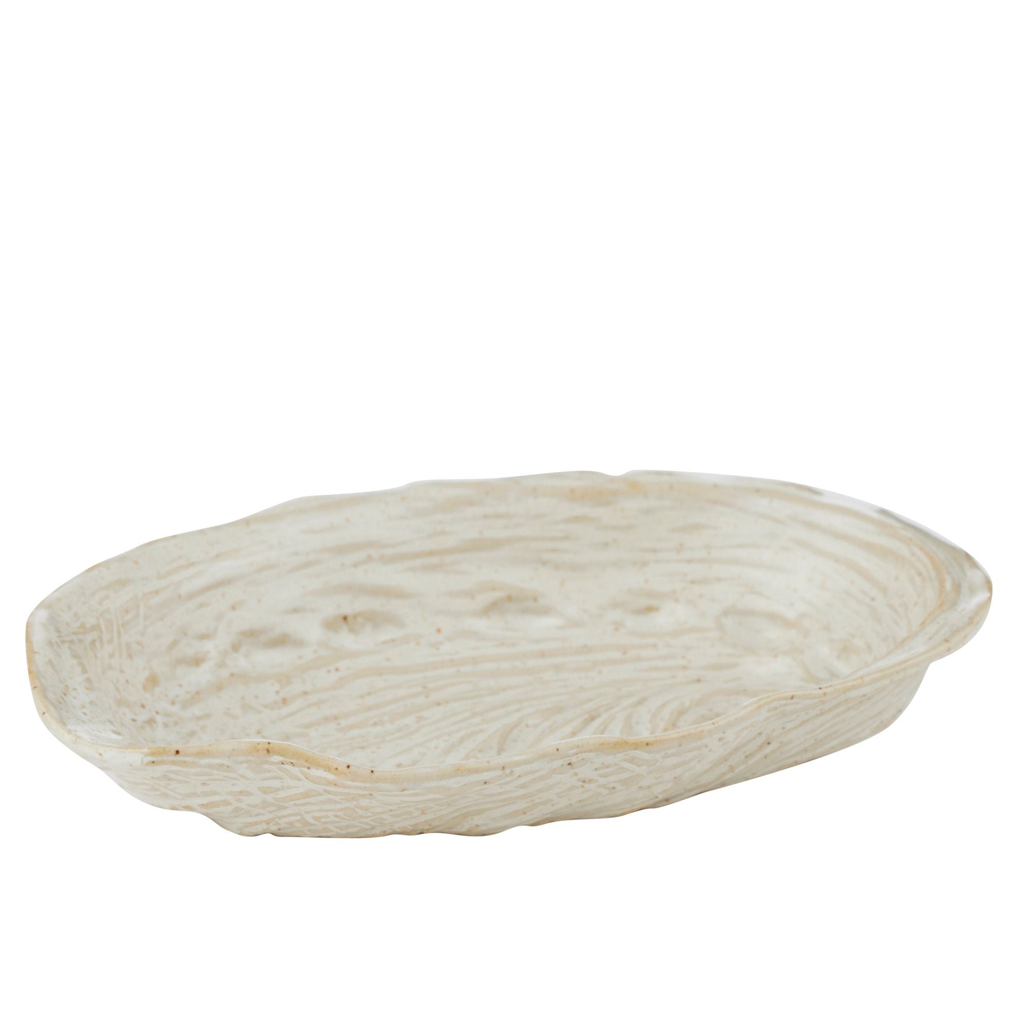 Assemble Pacific Ceramic Dish 20.5x12.5x3.5cm Natural