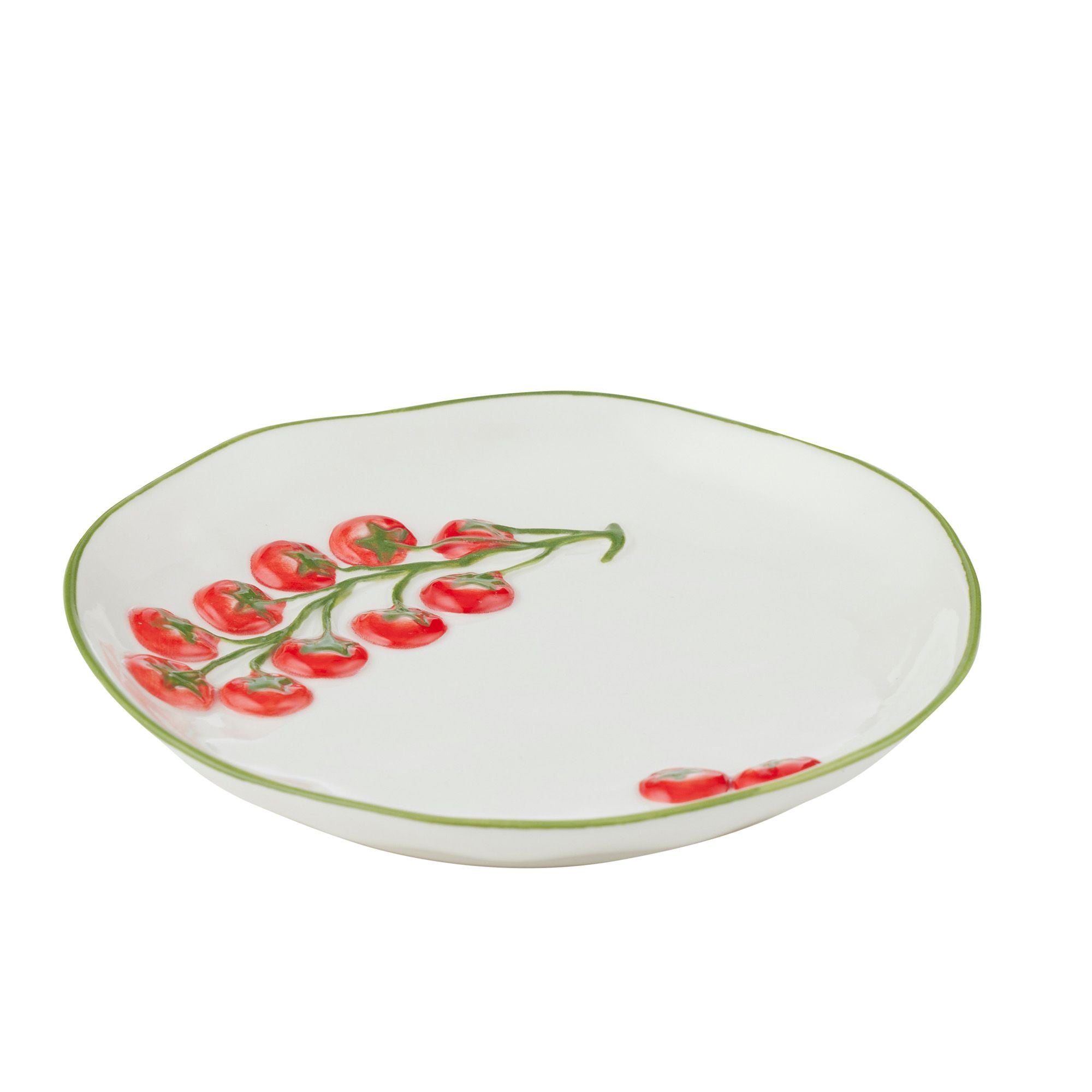 Assemble Pomodoro Ceramic Plate 14.5x2cm Red/Green