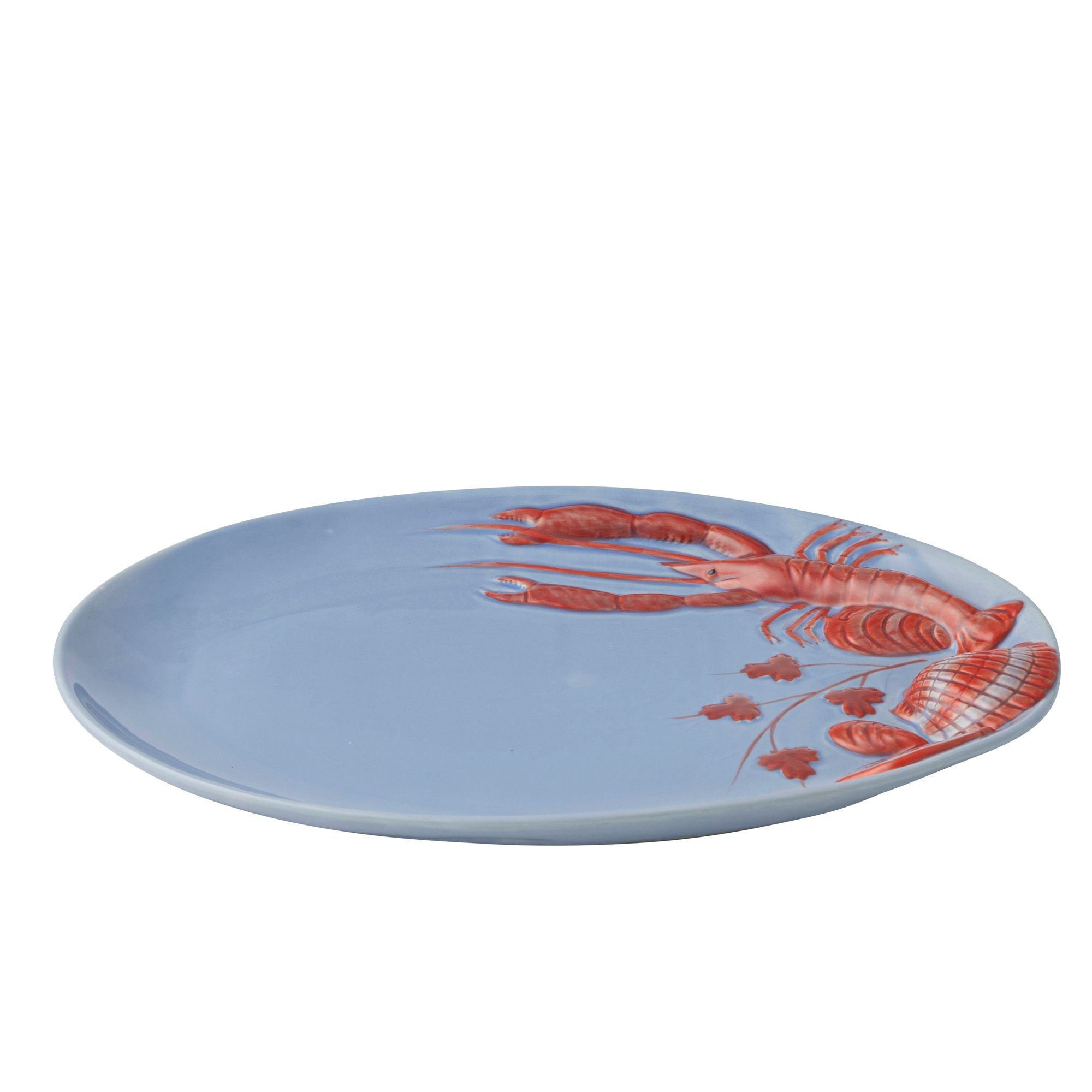 Assemble Agosta Ceramic Platter Sky/Orange