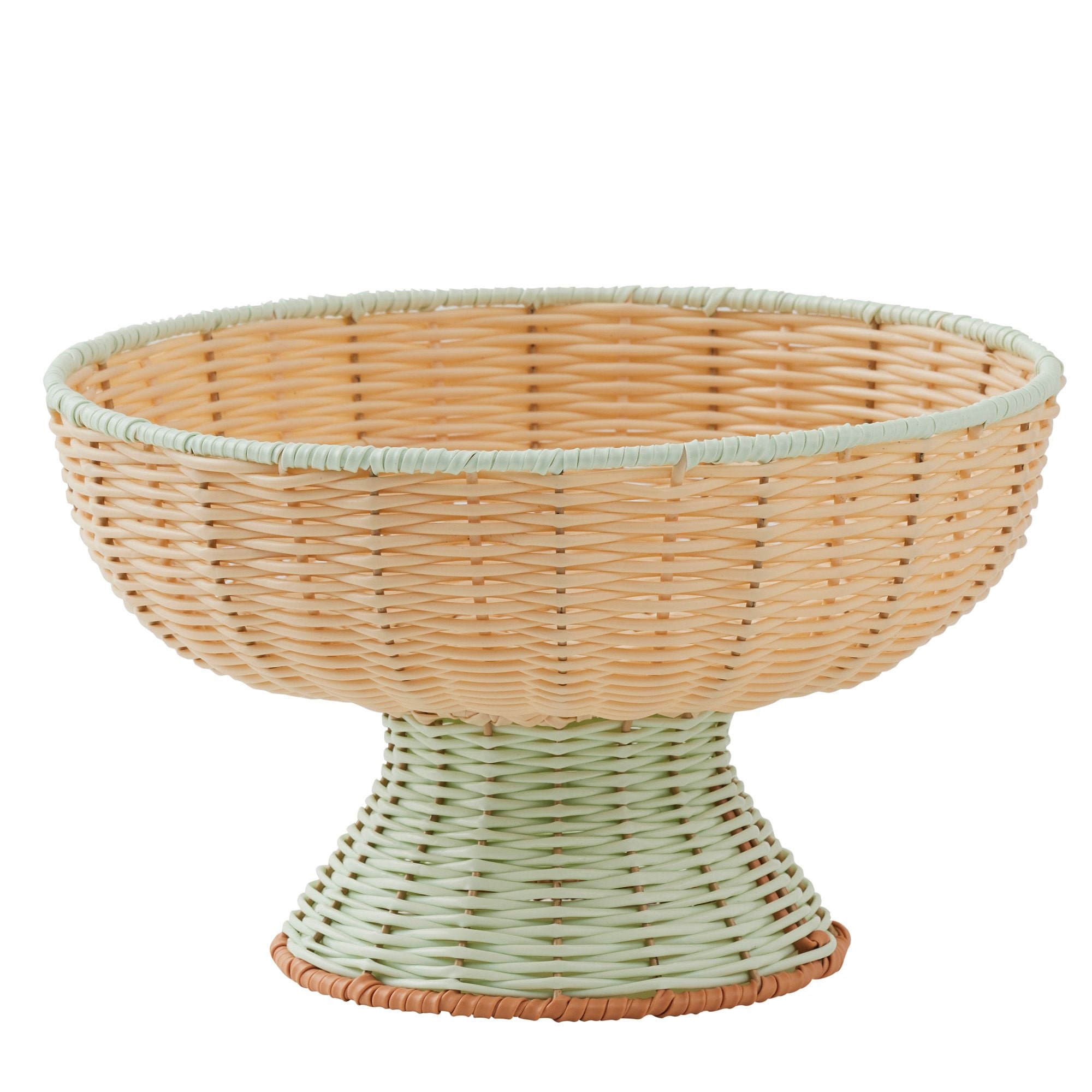 Assemble Pesco PP Woven Footed Bowl Mint