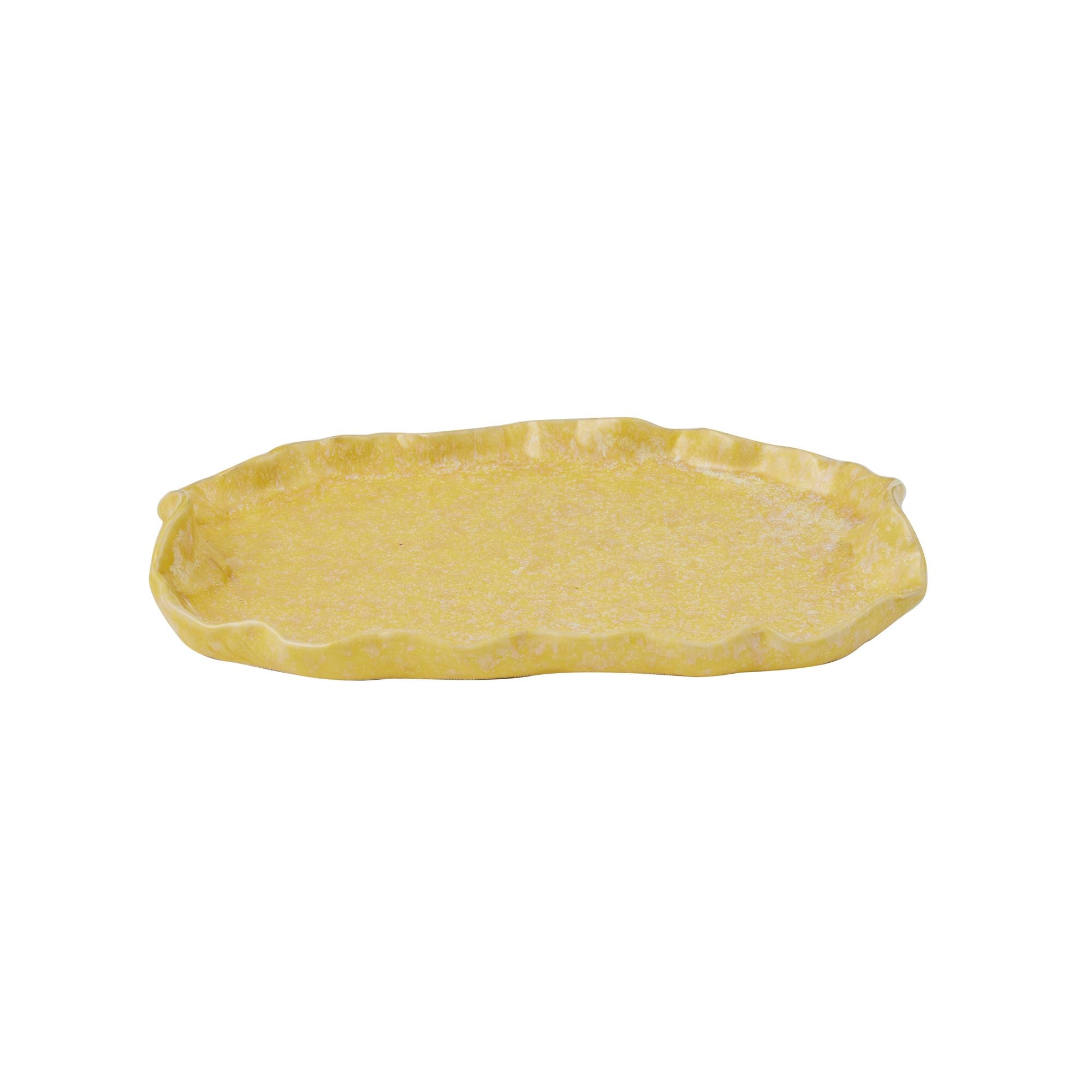 Assemble Marisol Ceramic Platter 15.5x23.5cm Yellow