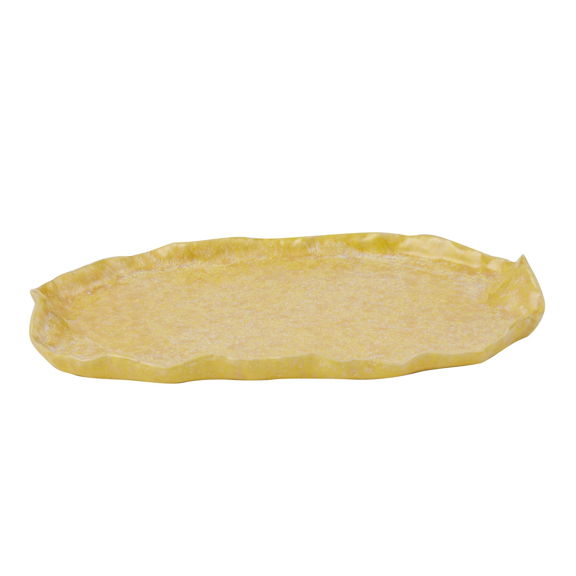 Assemble Marisol Ceramic Platter 20x33.5cm Yellow