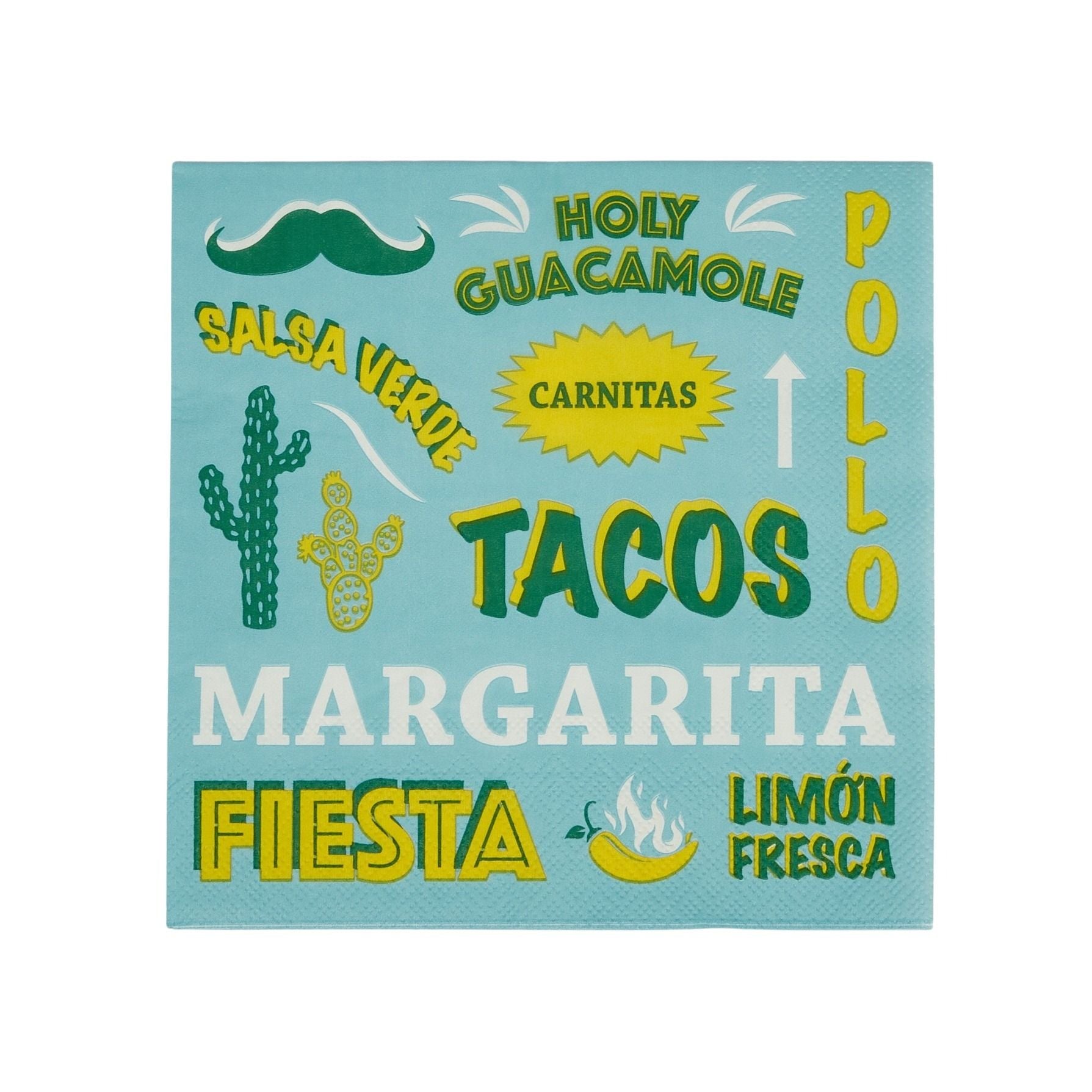 Assemble Taqueria 20pk 3 Ply Napkin Multi