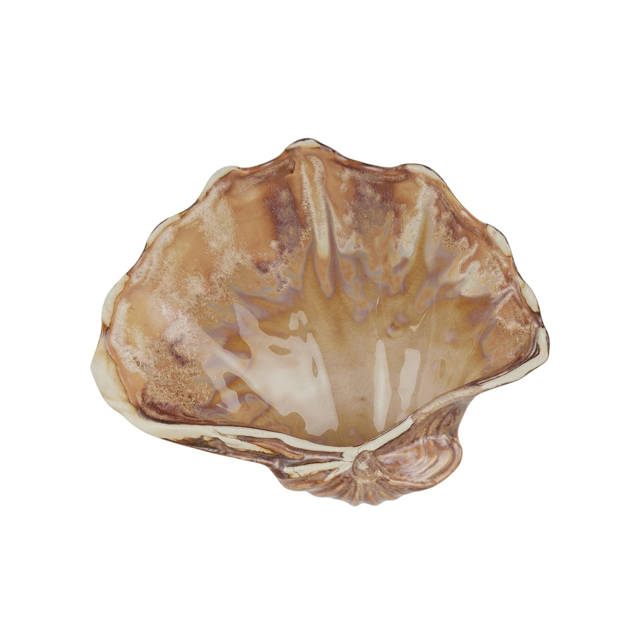 Coast To Coast Octavia Ceramic Shell 20x15.5cm Natural
