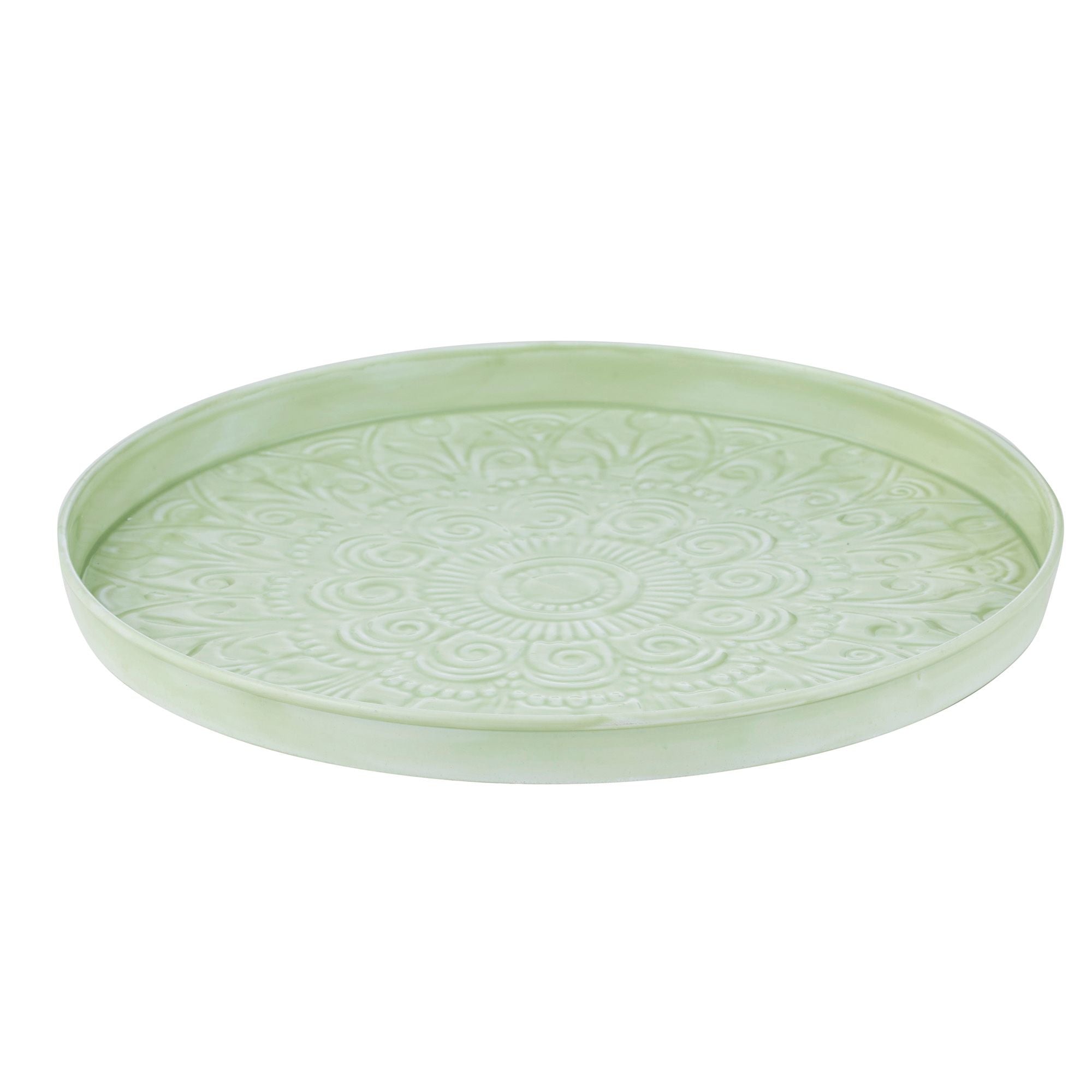 Assemble Tavishi Metal Tray Jade Green