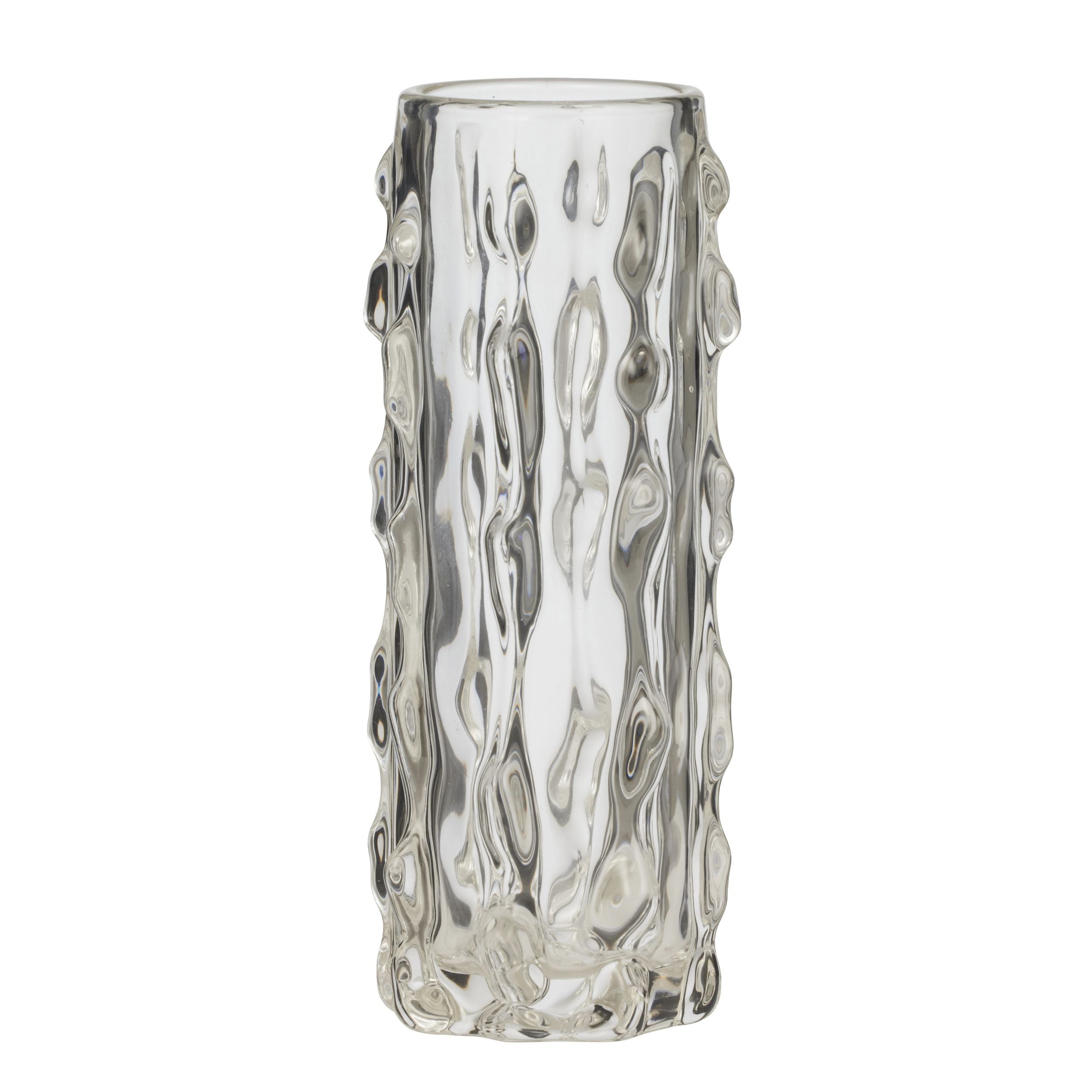 Coast To Coast Foresta Dimple Glass Vase Clear