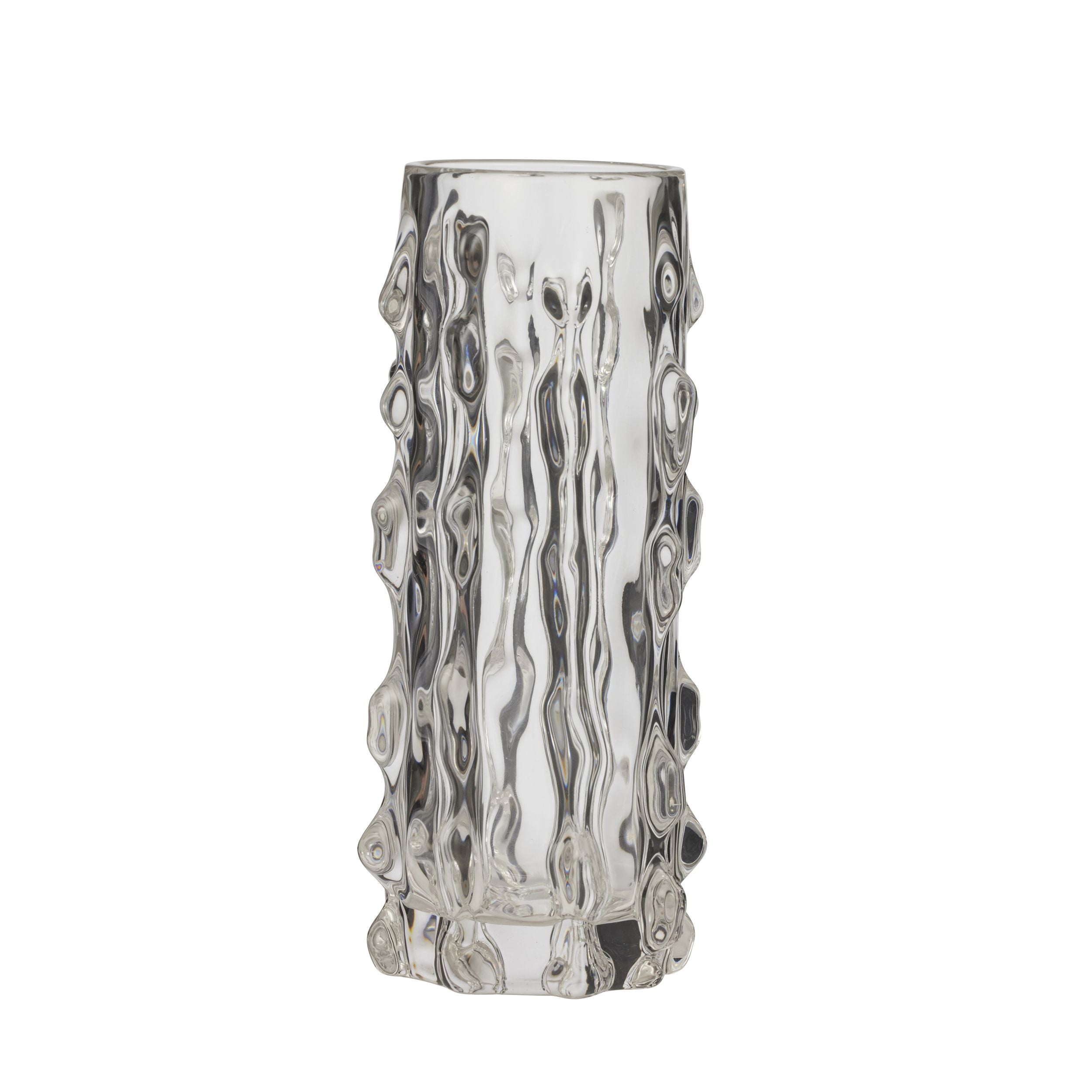 Coast To Coast Foresta Dimple Glass Vase Clr