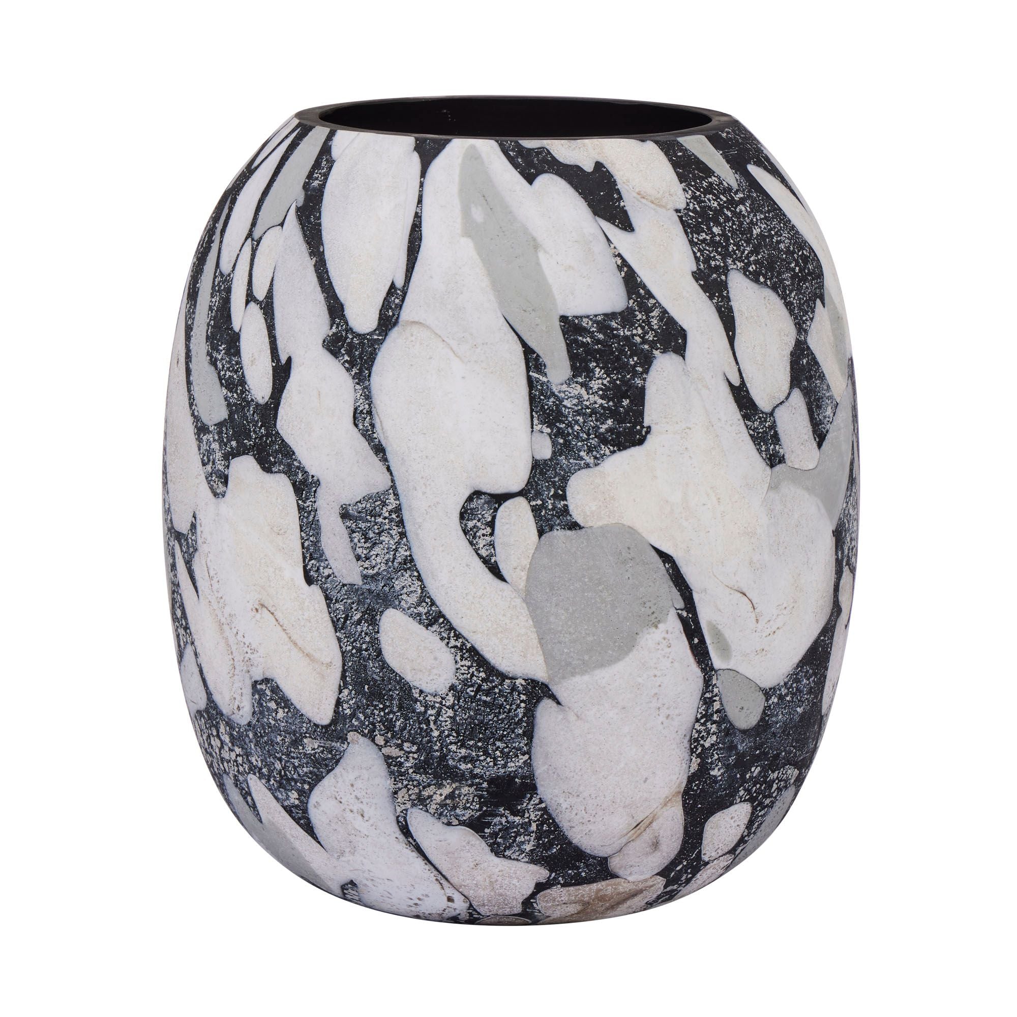 Coast To Coast Onyx Glass Vase Black Multi