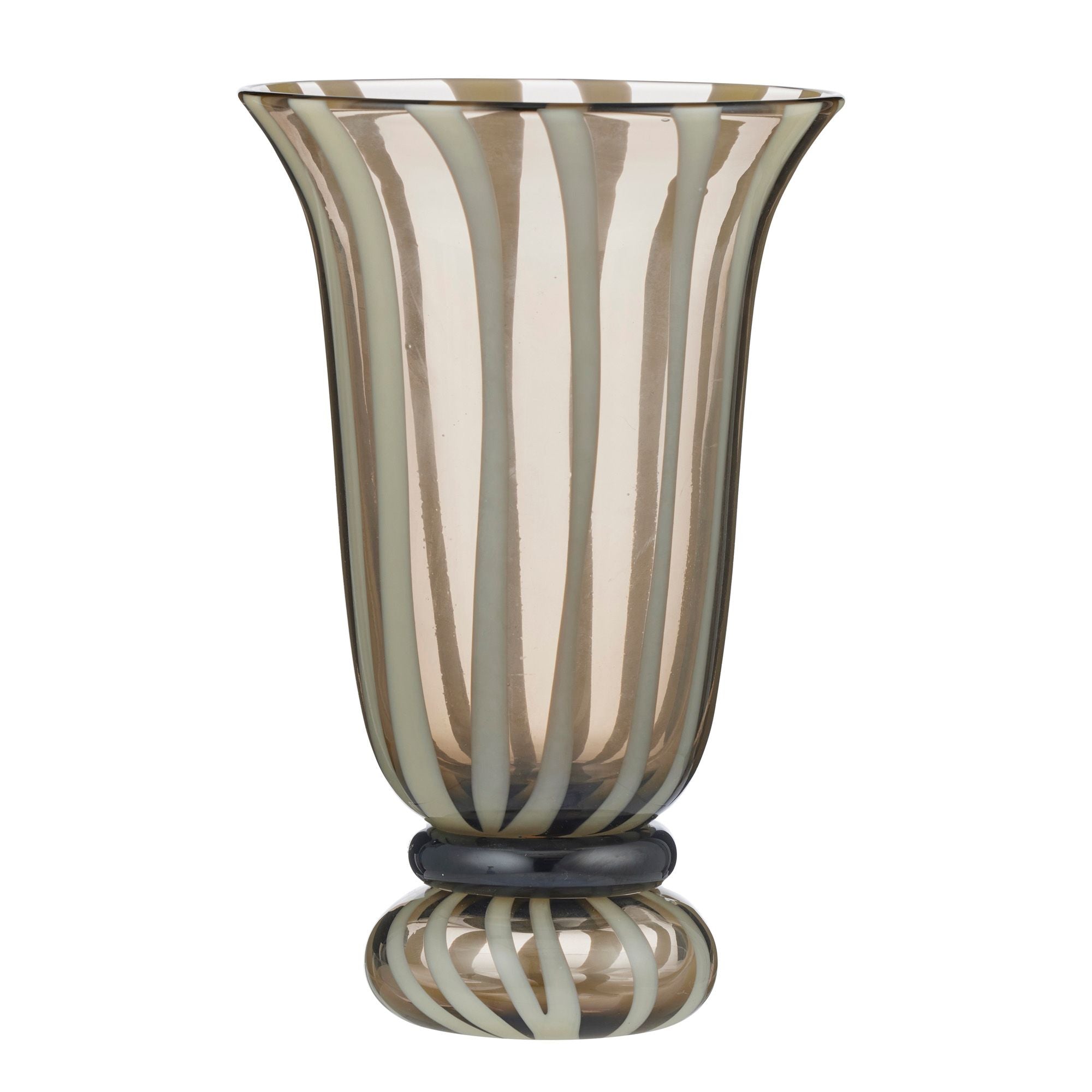 Coast To Coast Sweeney Glass Vase Chocolate/Ivory