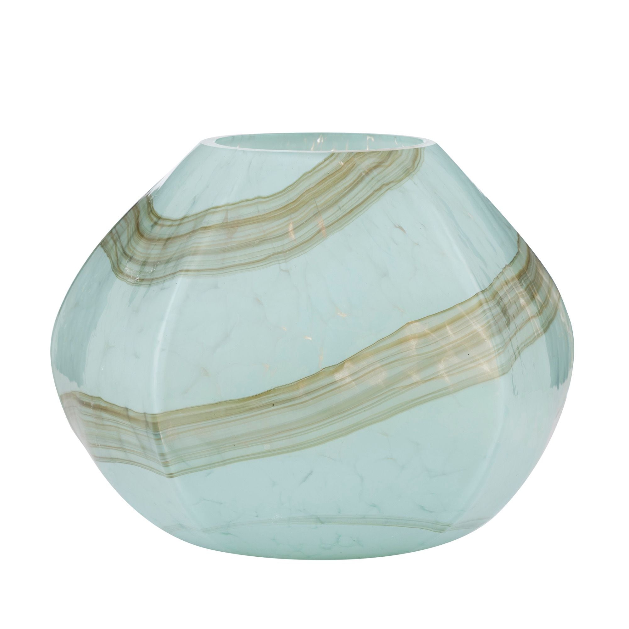 Coast To Coast Charlotte Glass Vase 30x22cm Blue/Green