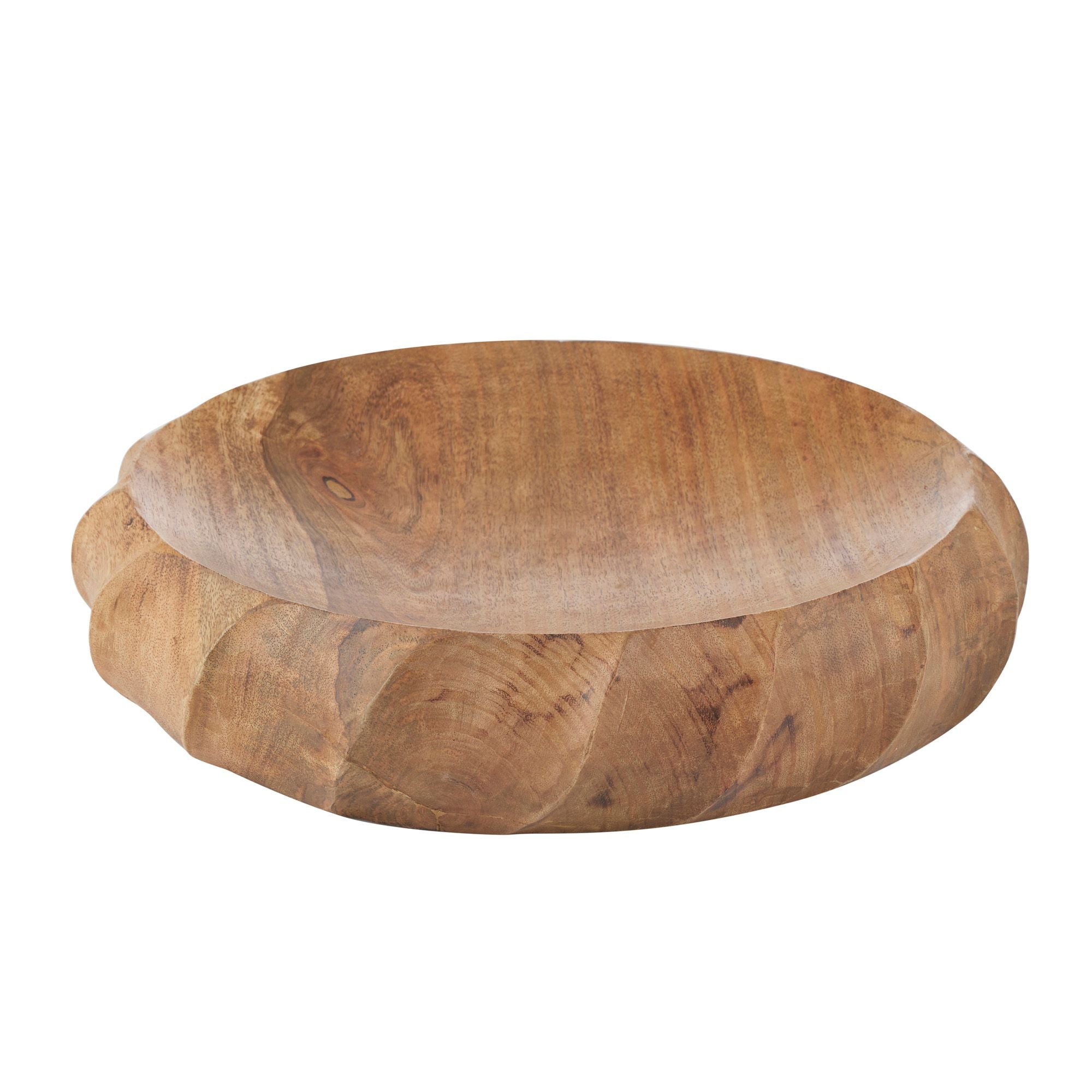Coast To Coast Spinn Carved Wood Bowl Natural