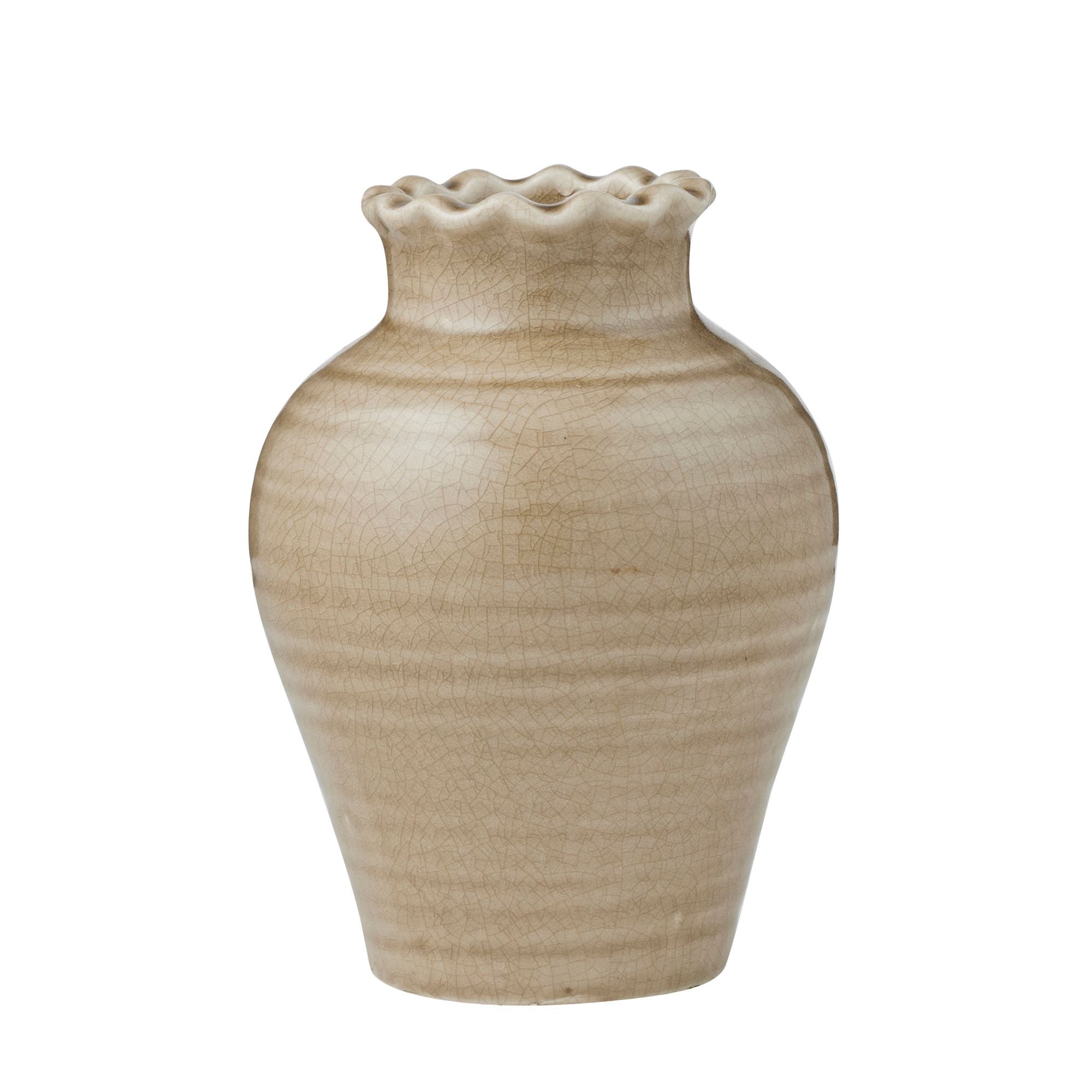 Coast To Coast Zaragoza Ceramic Vase Taupe