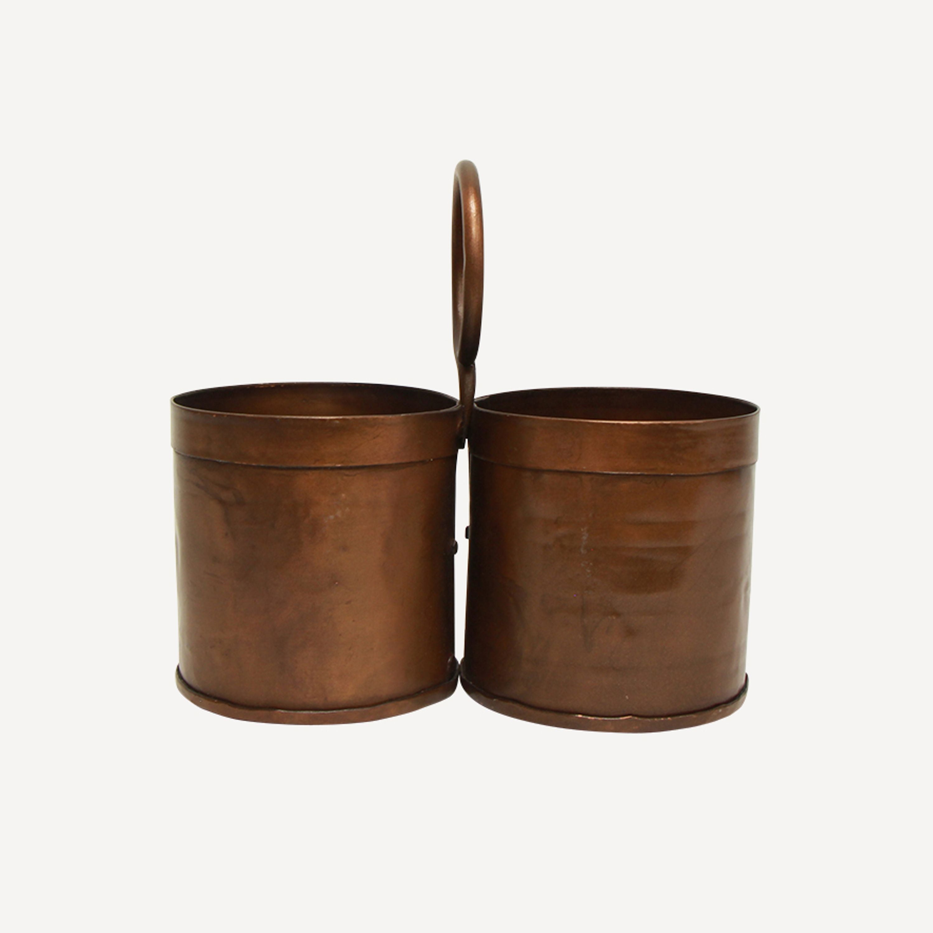 French Country Utensil Holder Copper