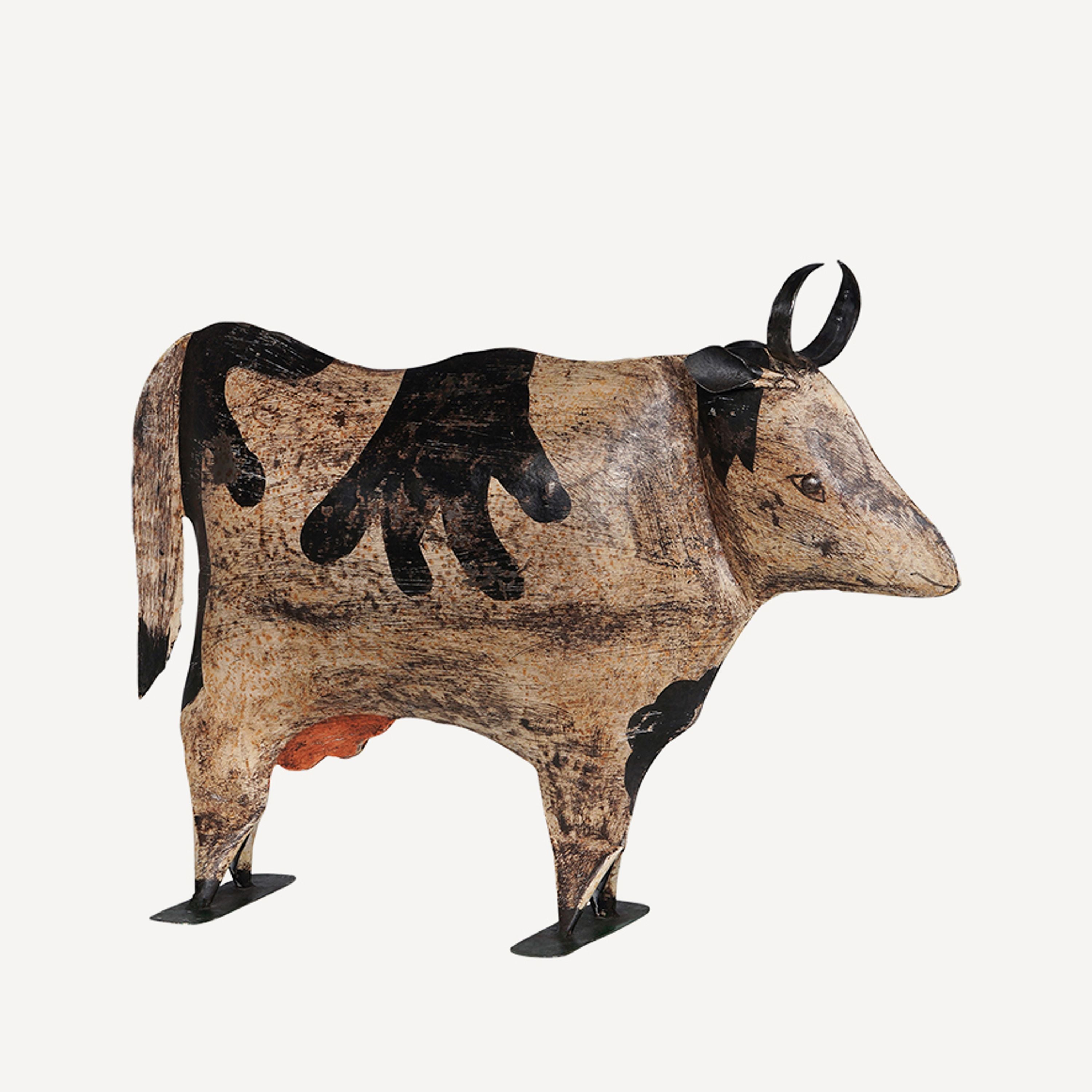 French Country Hand Painted Cow Small