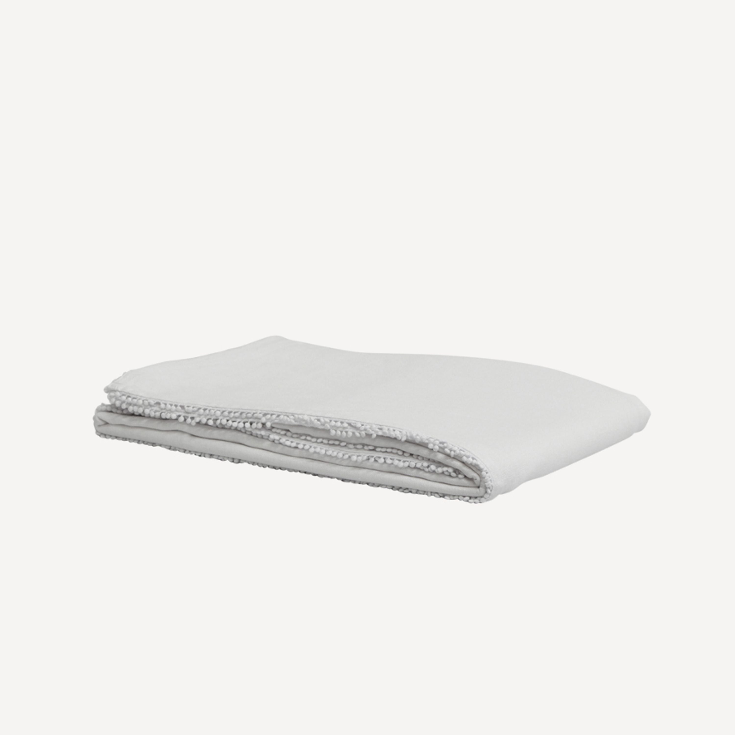 French Country Bauble Tablecloth White