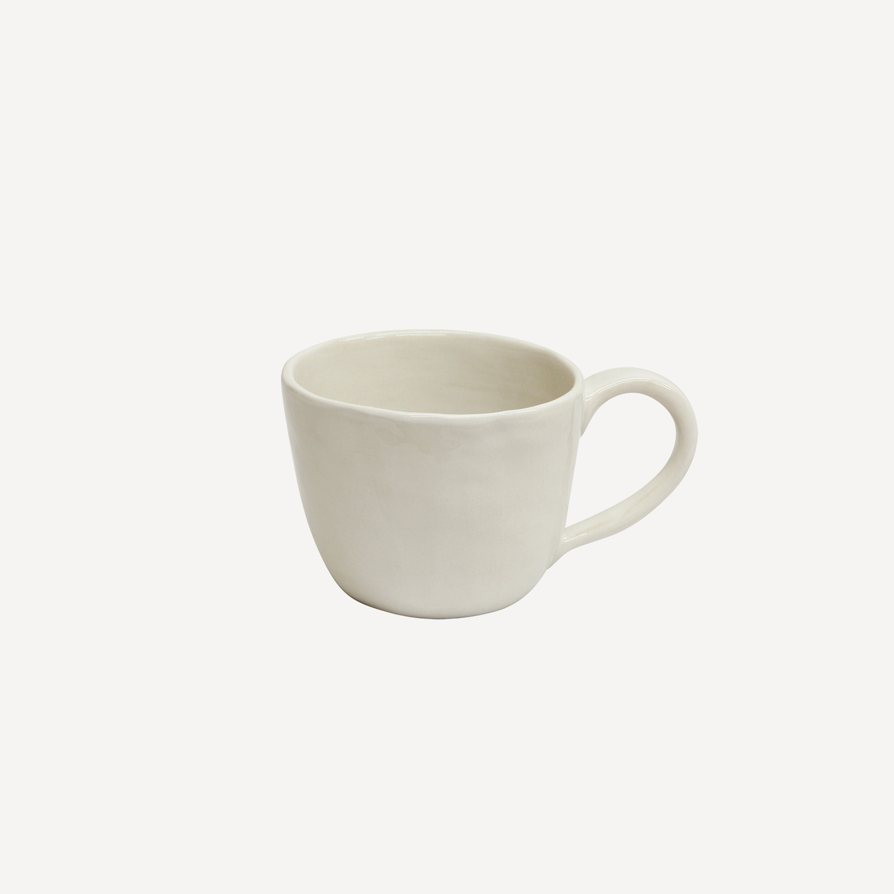 French Country Franco Rustic White Cup