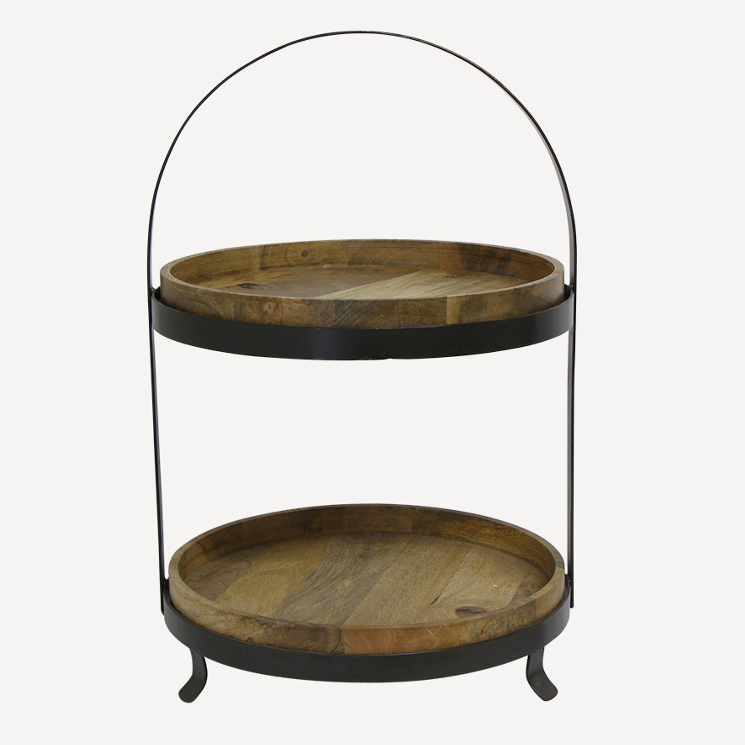 French Country Ploughmans Cake Stand Large 2 Tier