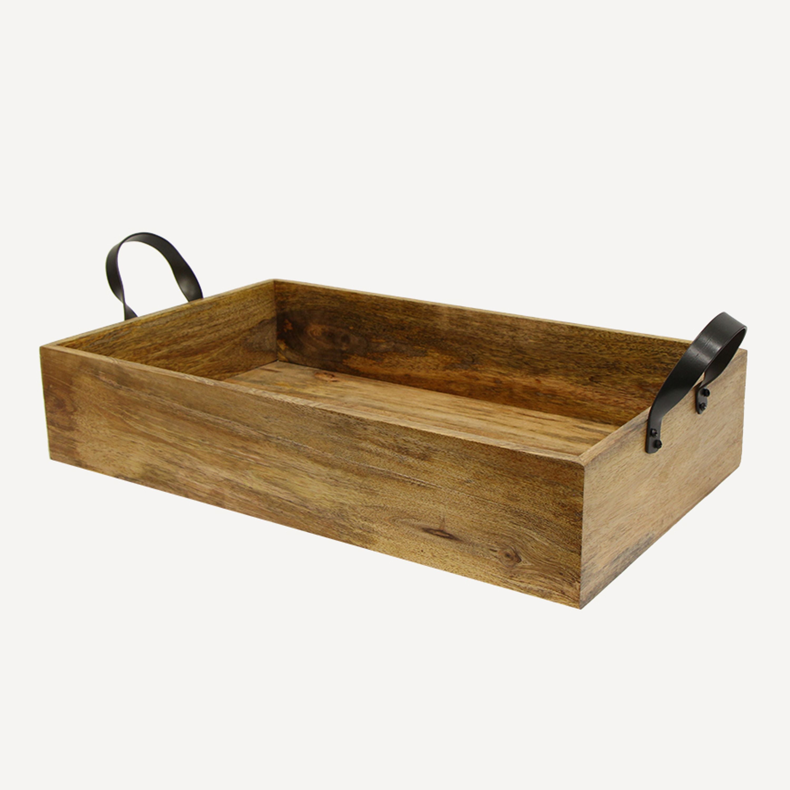 French Country Ploughmans Small Rectangle Tray Iron Handle