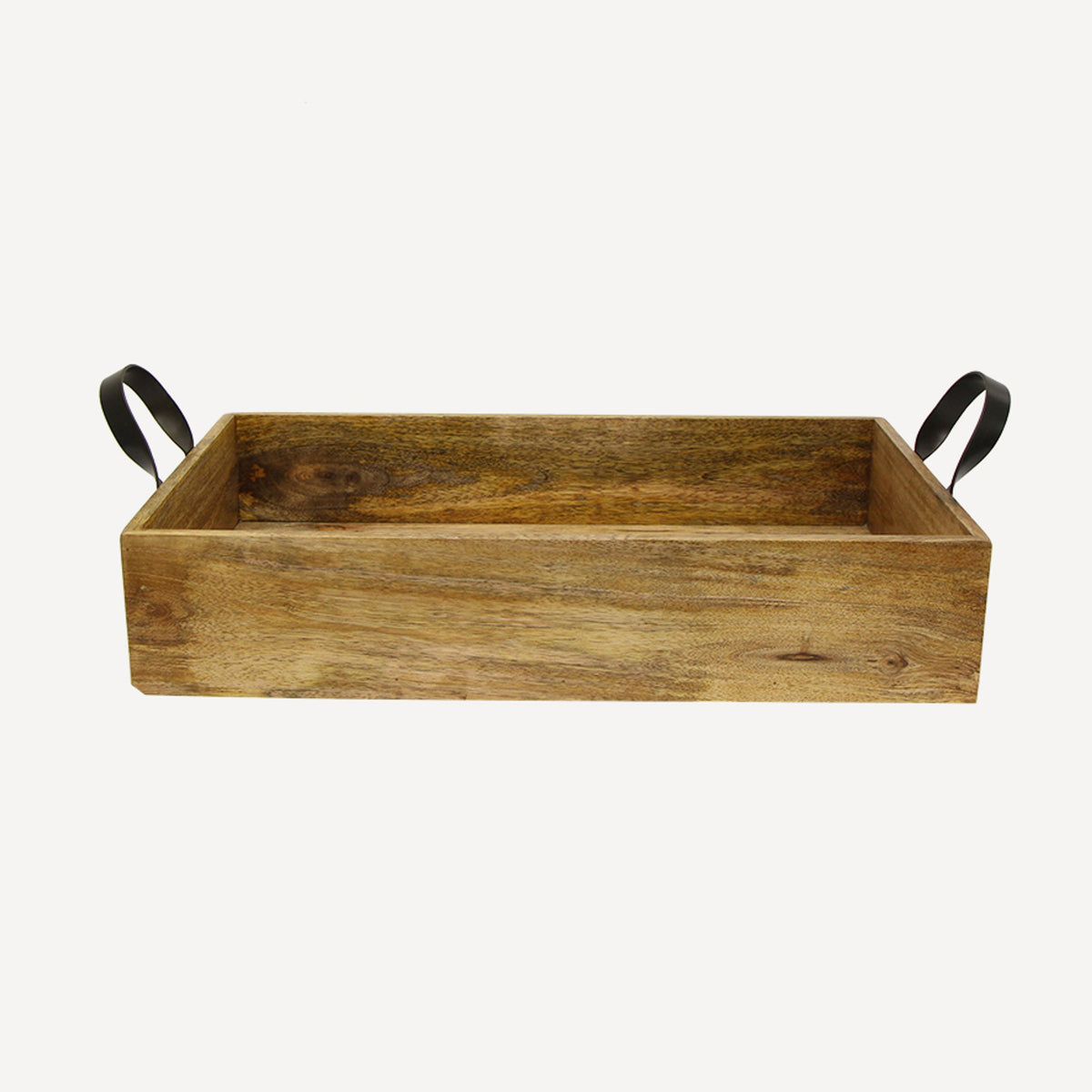 French Country Ploughmans Small Rectangle Tray Iron Handle