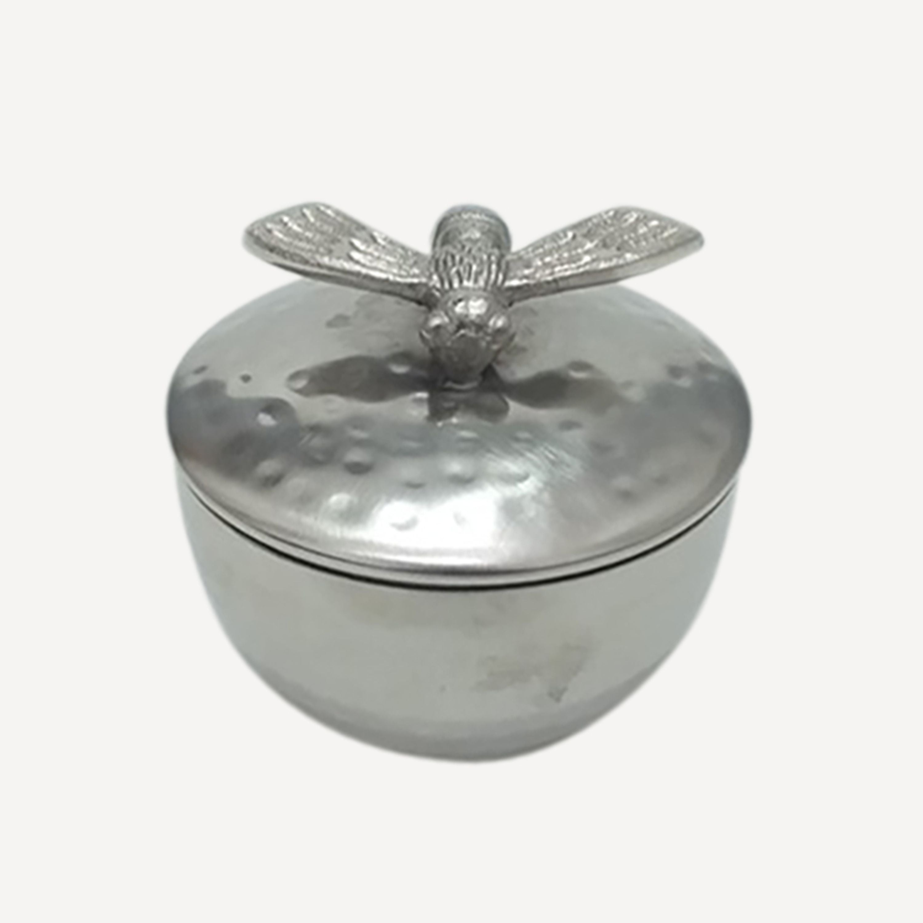French Country Bee Metal Trinket Box