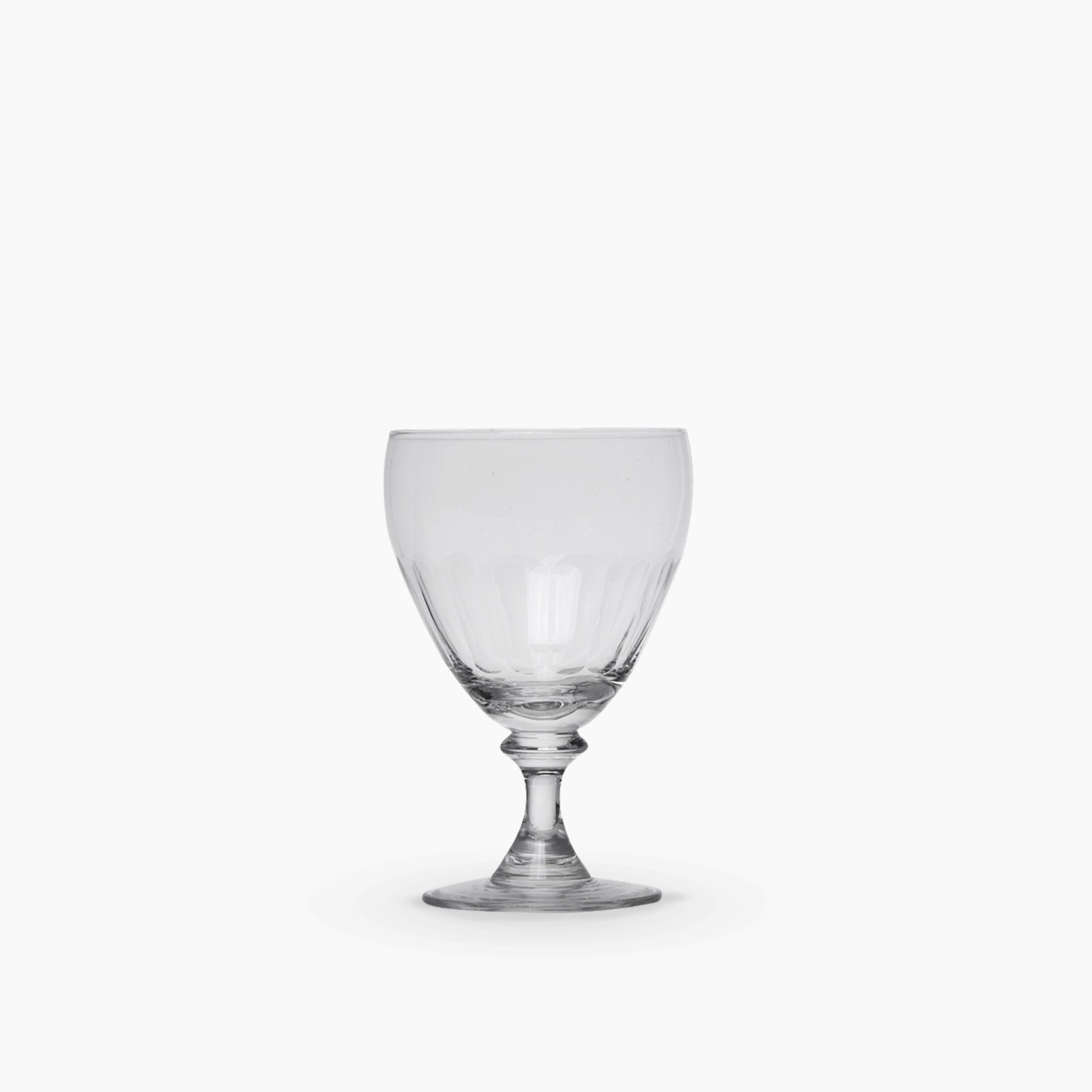French Country Melon Cut Brandy Glass