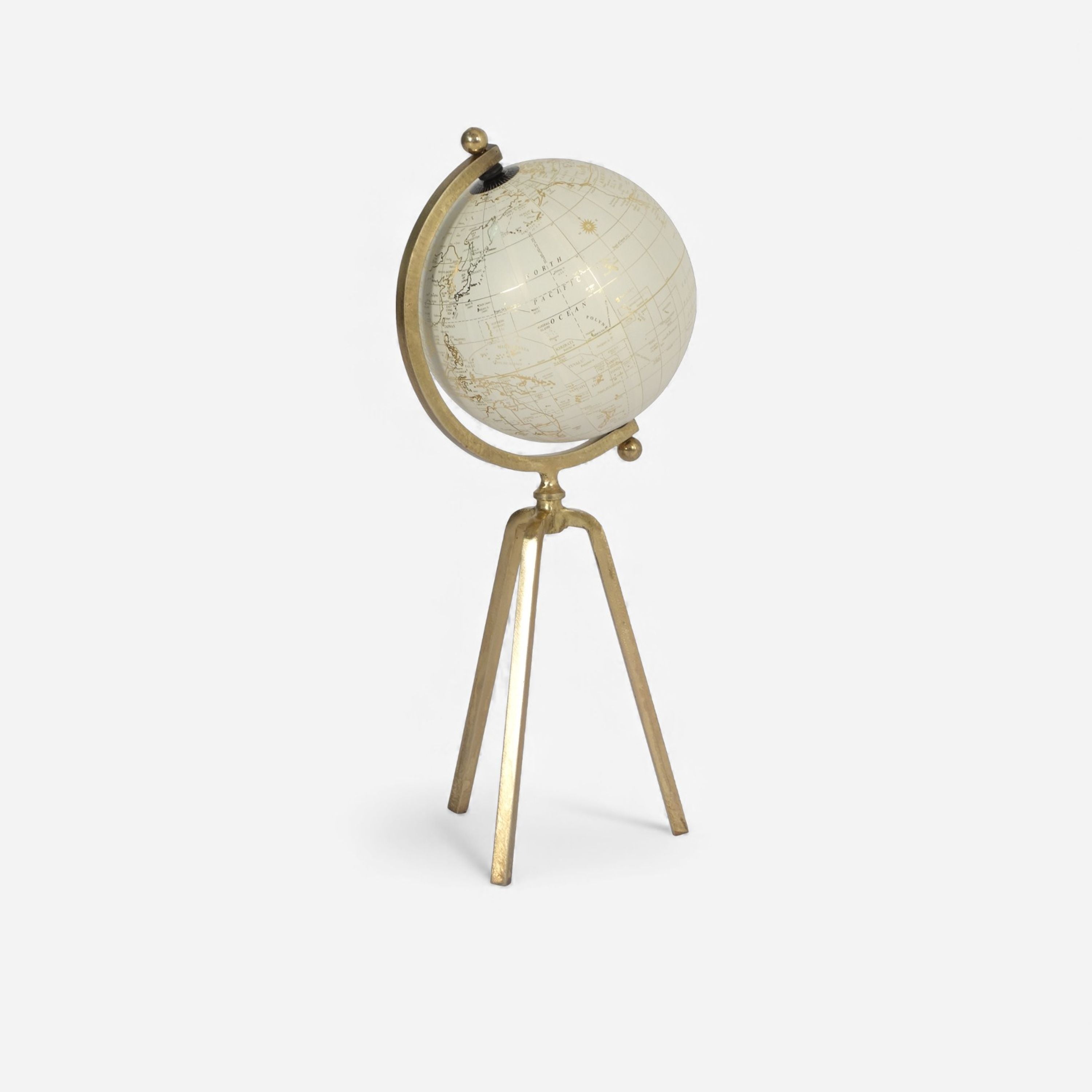 French Country Cream Gold Globe Large