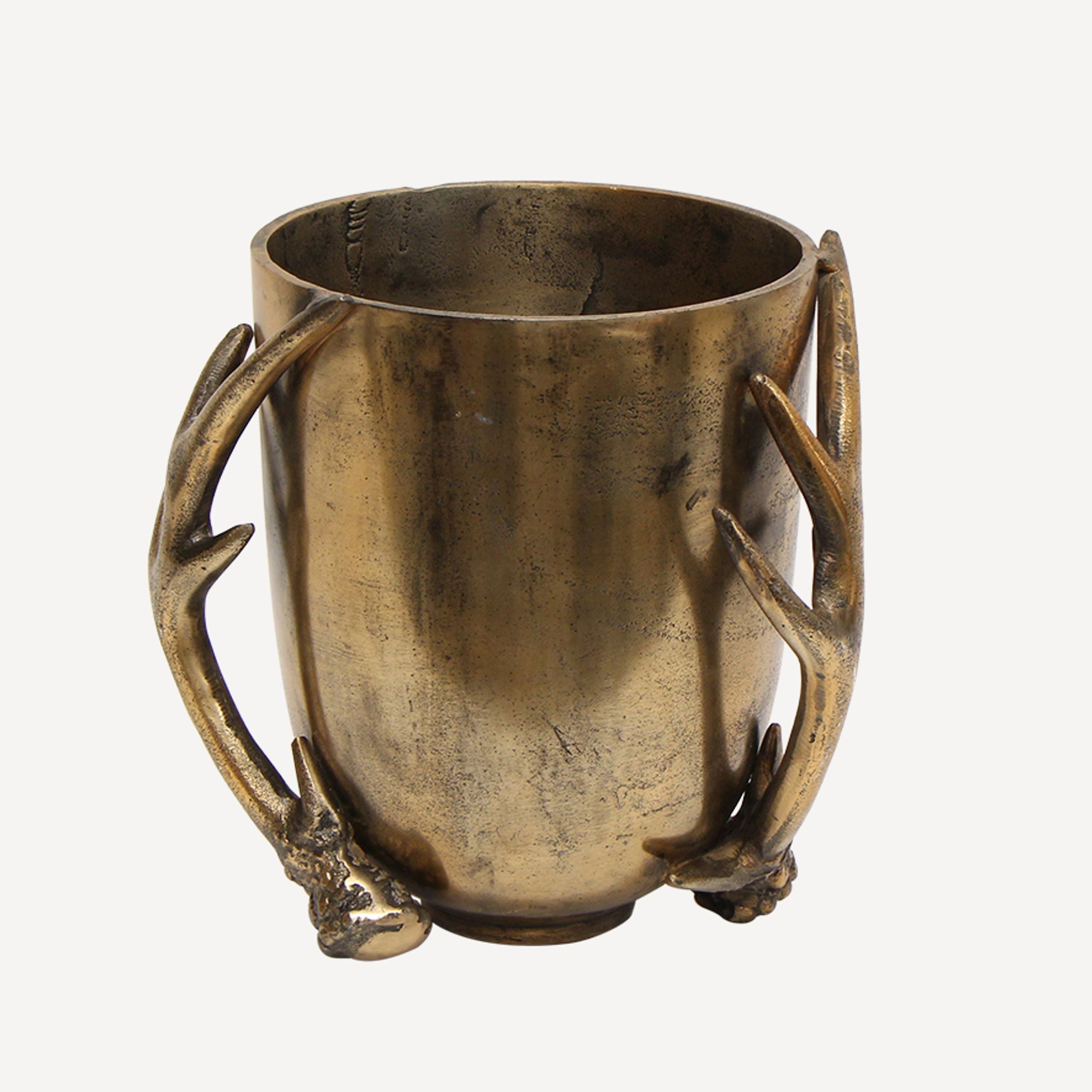 French Country Antler Wine Bucket
