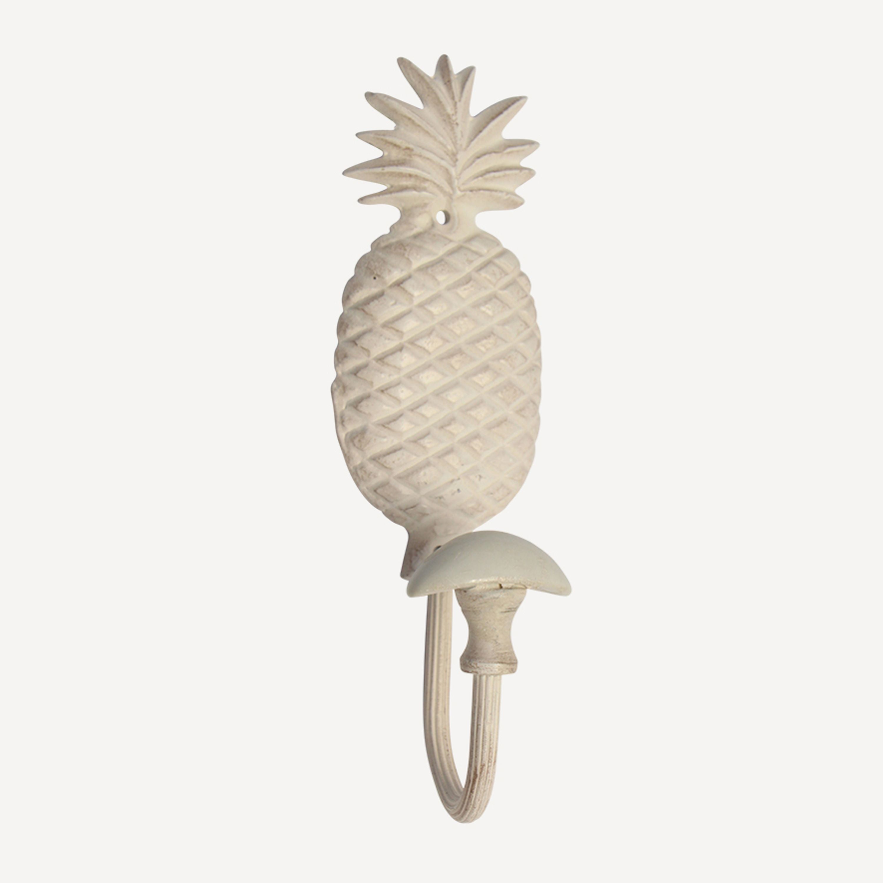 French Country Pineapple Hook White