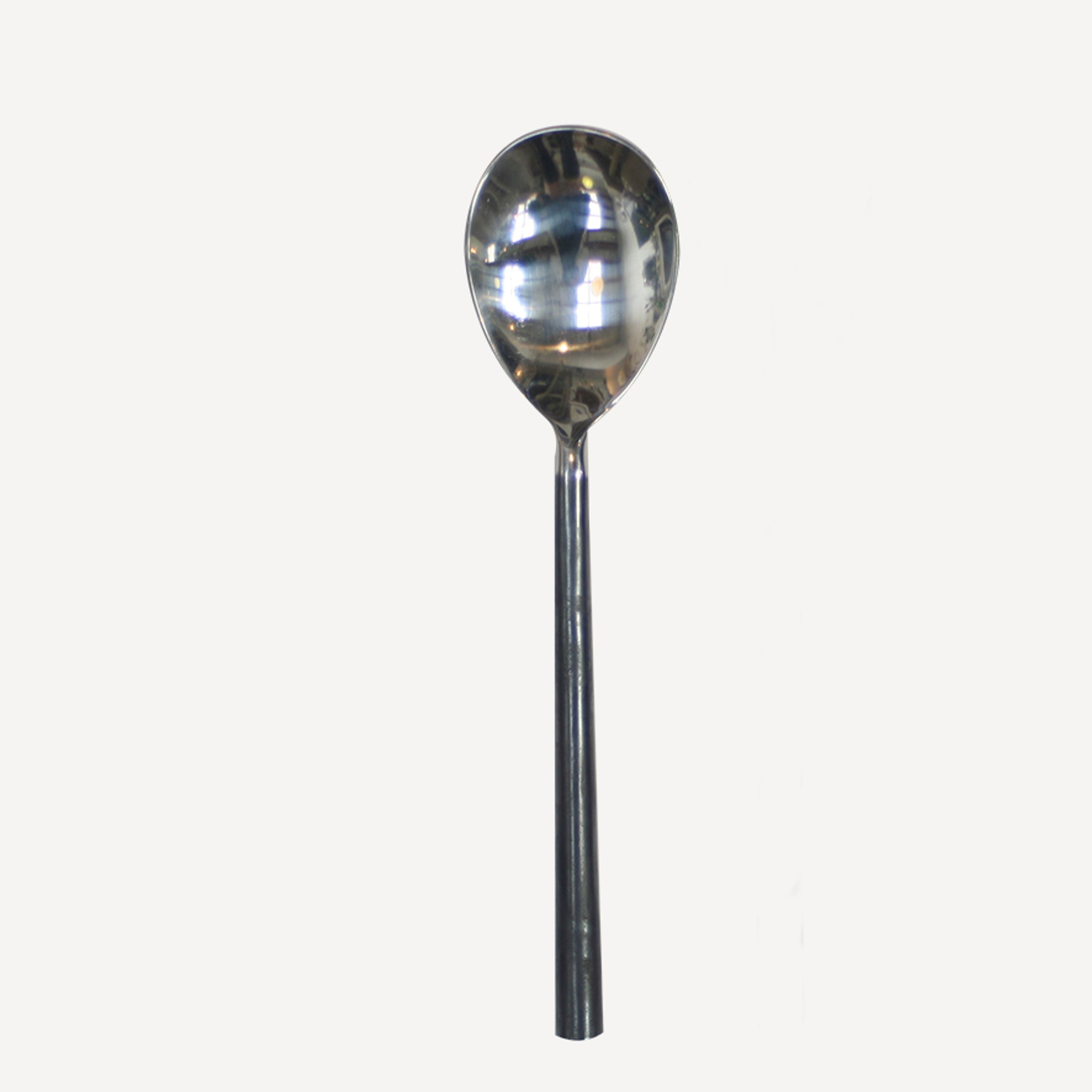French Country Black Handle Serving Spoon Small