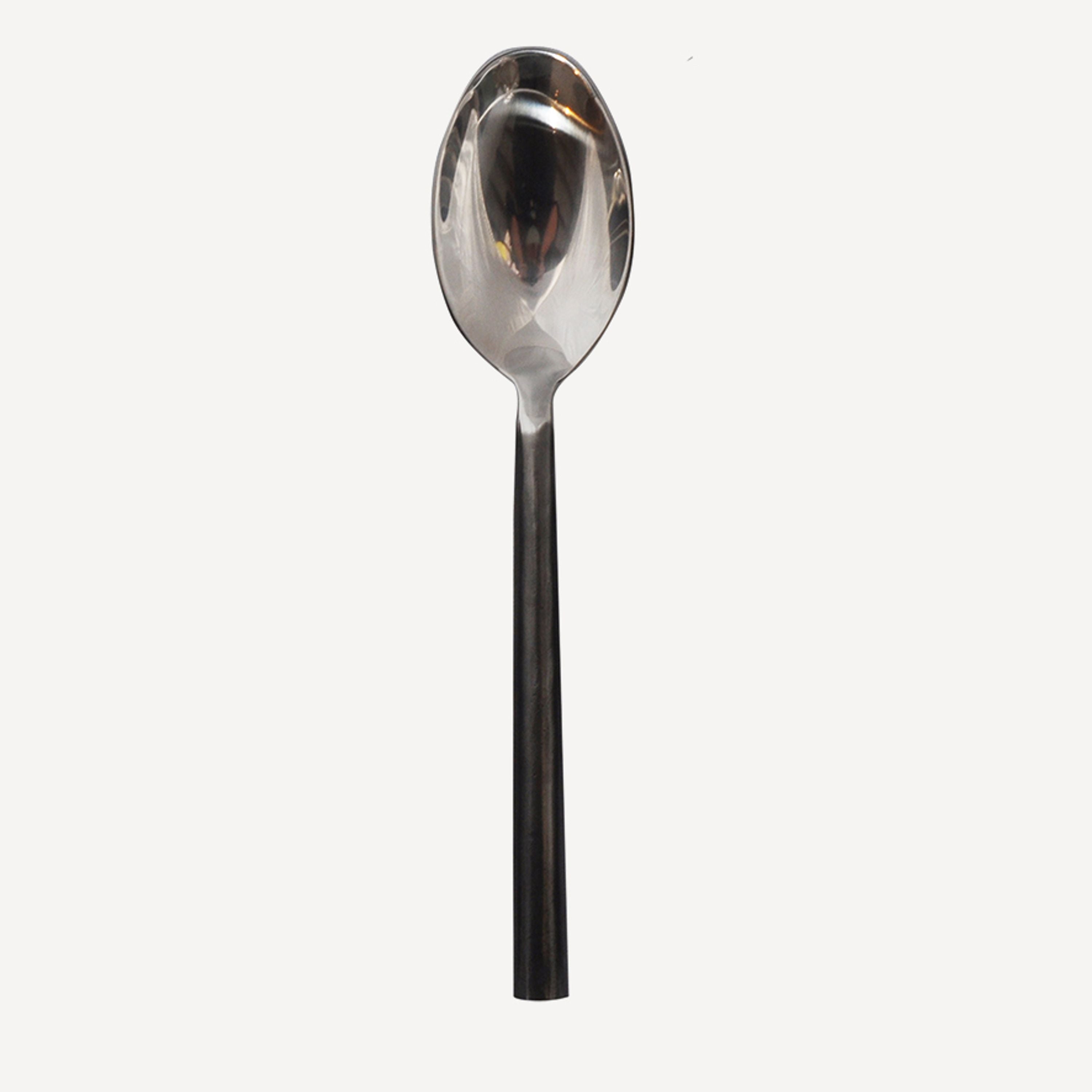 French Country Black Handle Dessert Spoon