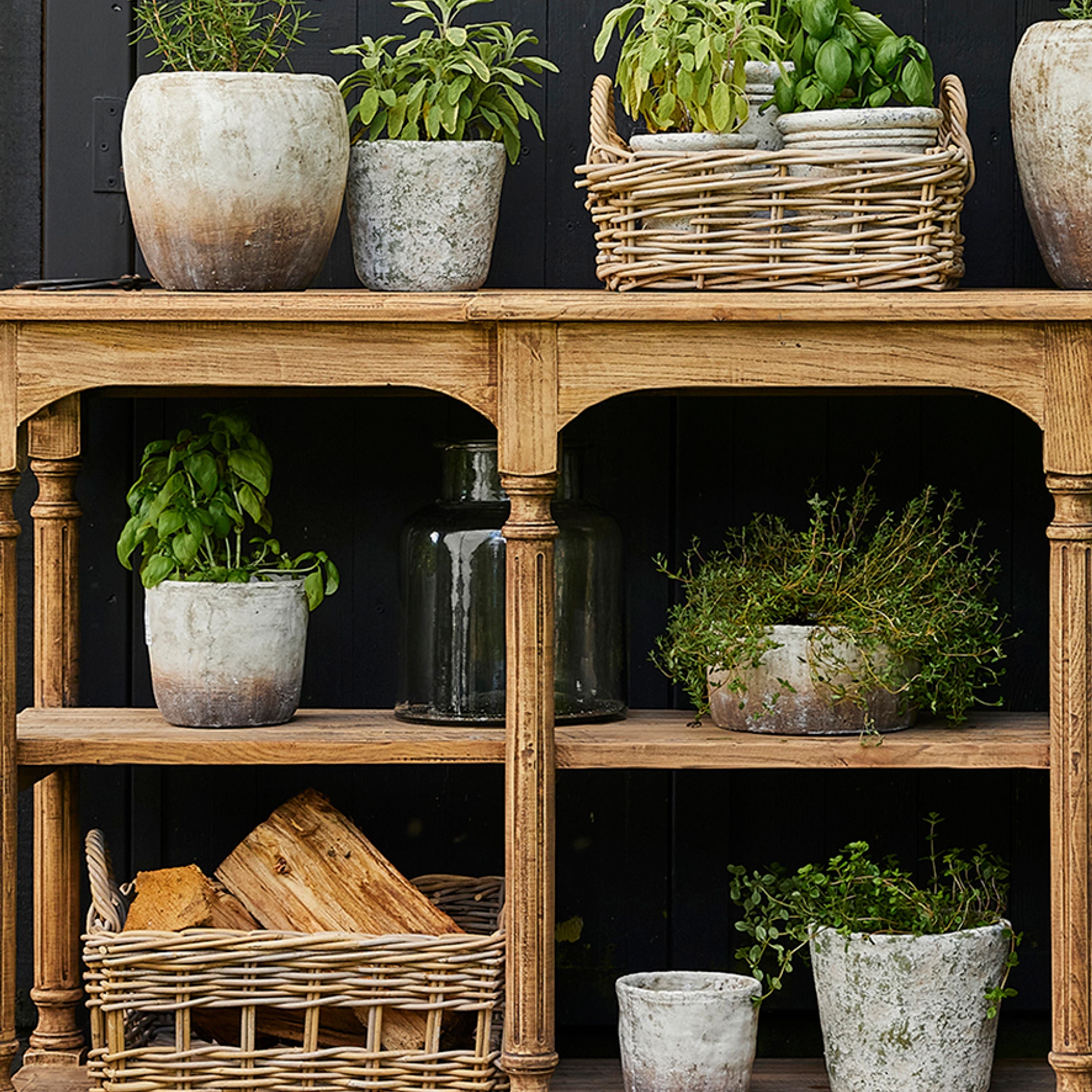 French Country Grove Square Storage Baskets (2 Pack)