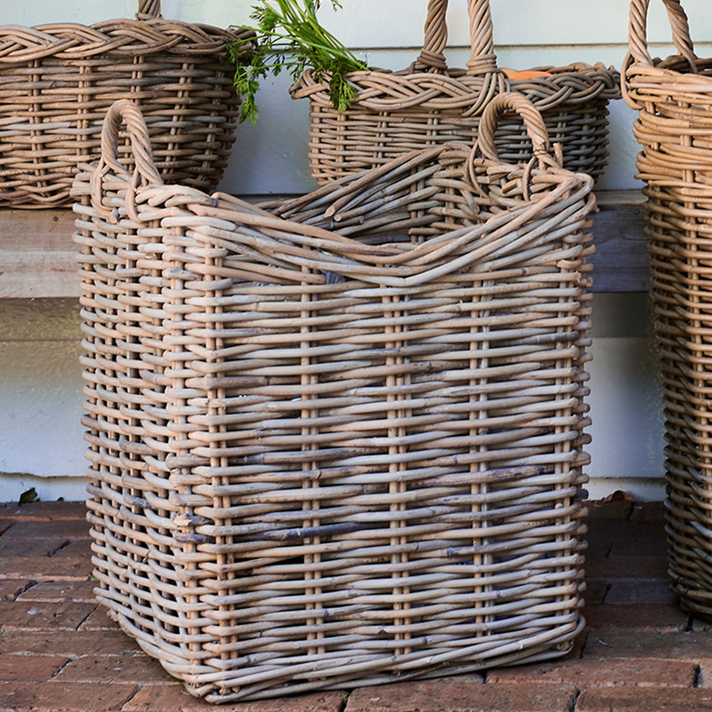 French Country Grove Square Planter Basket (2 Pack)