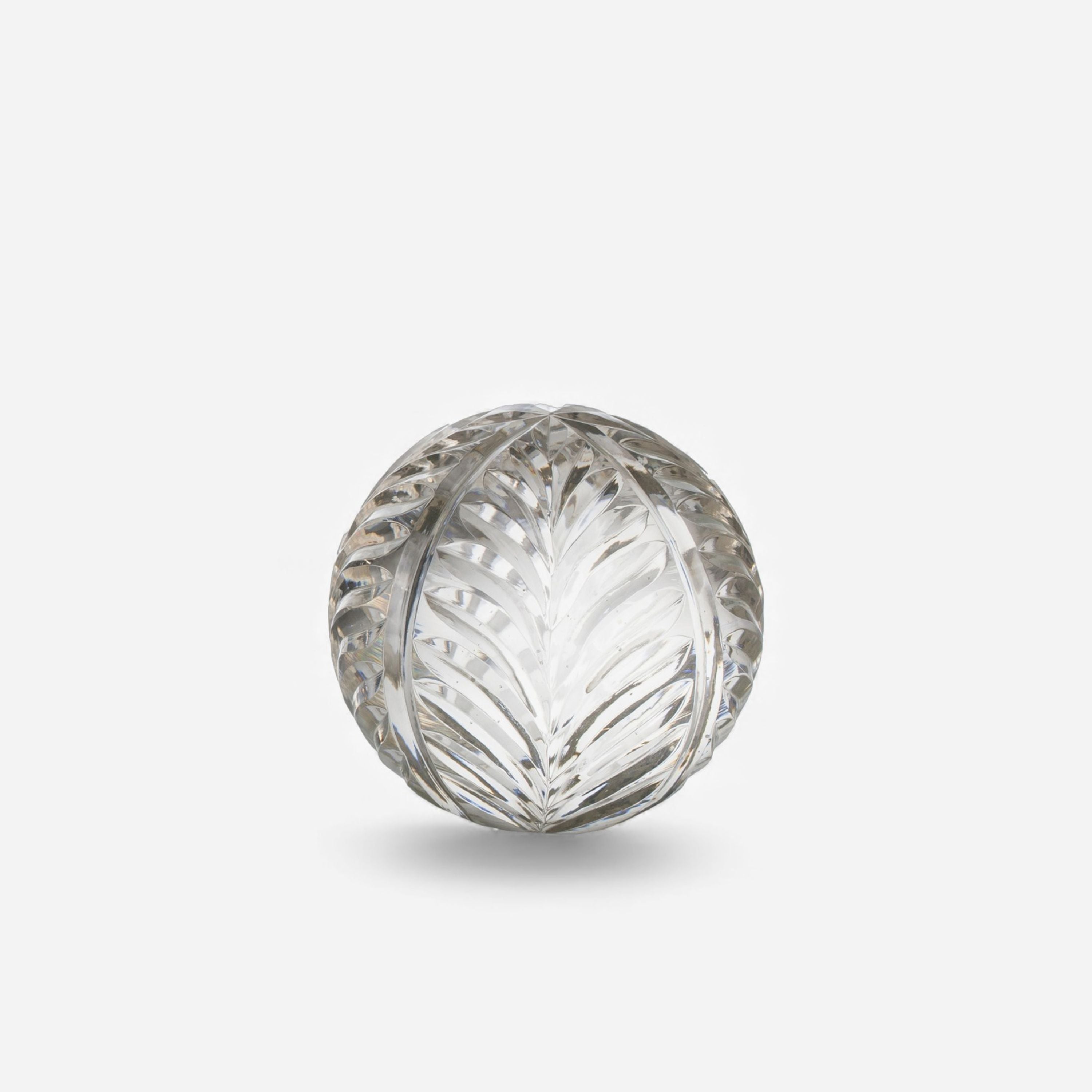 French Country Wing Cut Glass Ball 7cm