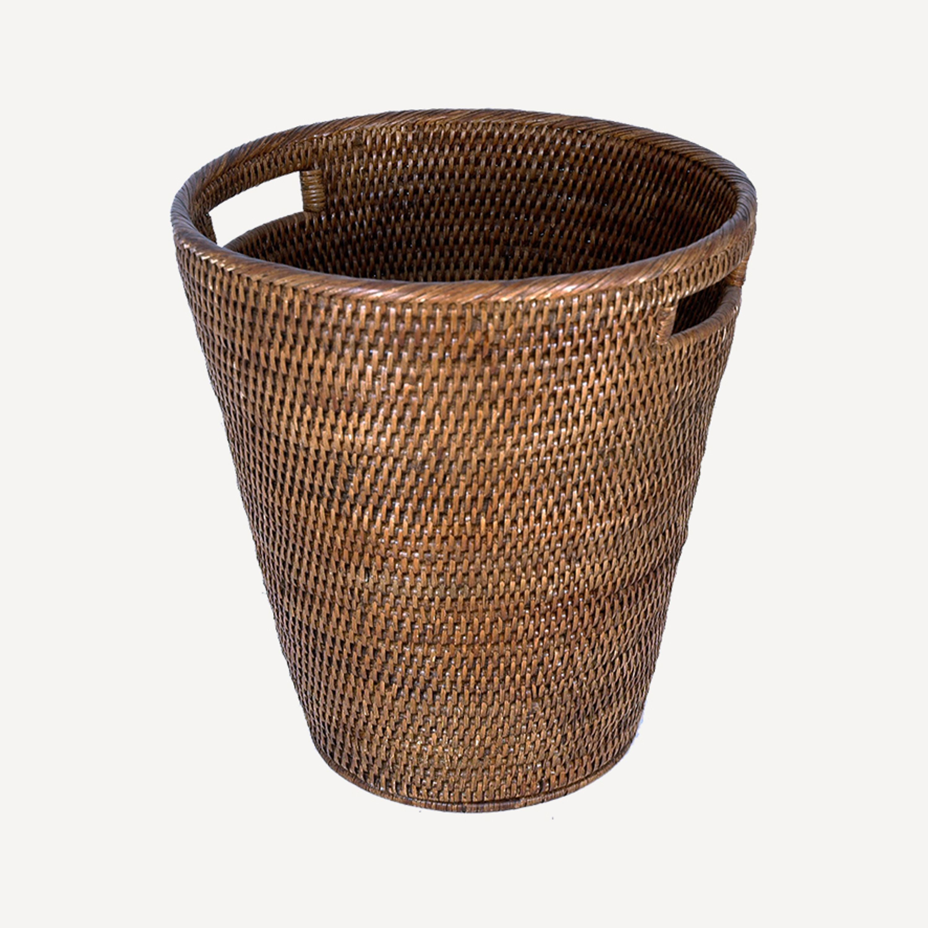 French Country Coco Round Waste Basket