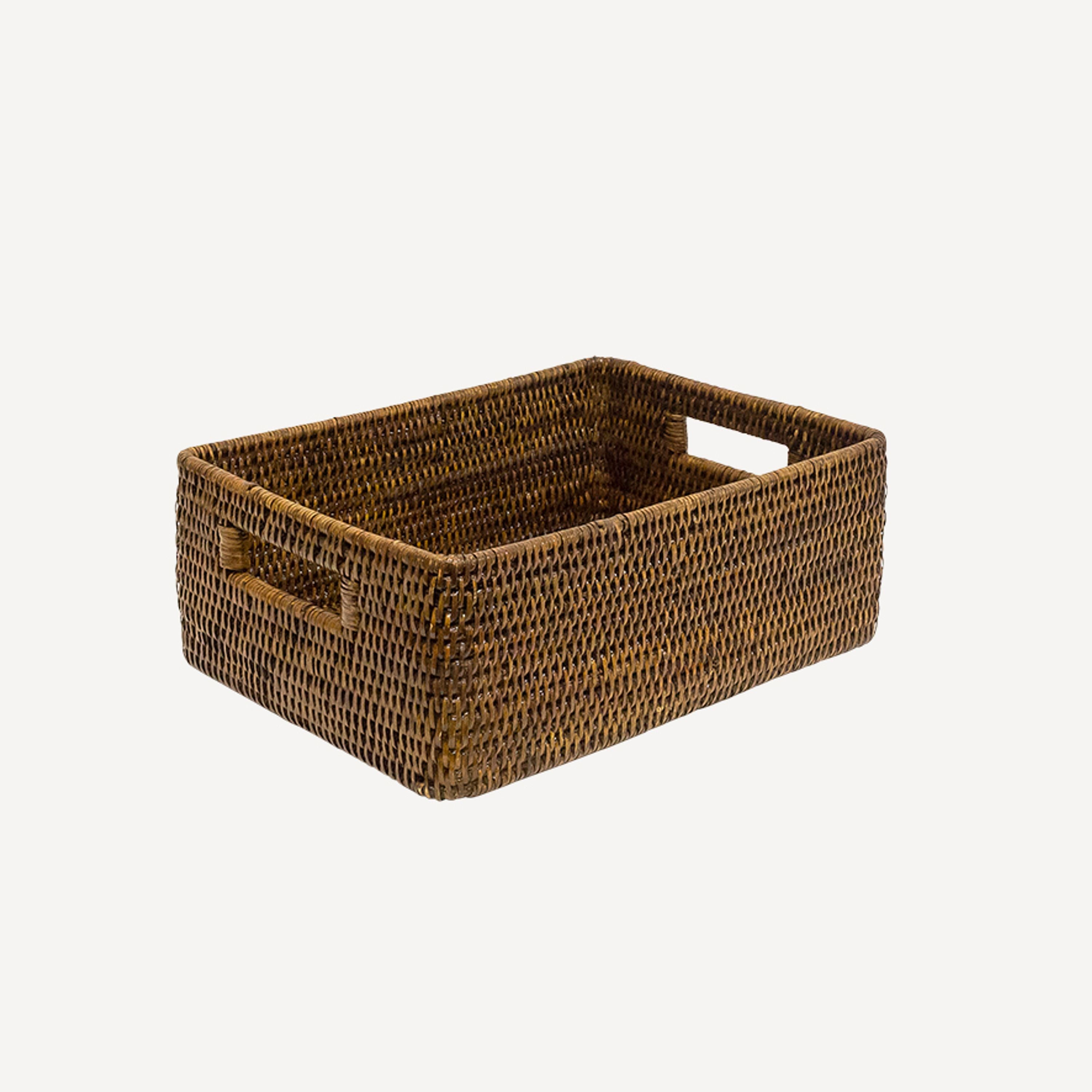 French Country Coco Small Rectangle Storage Basket