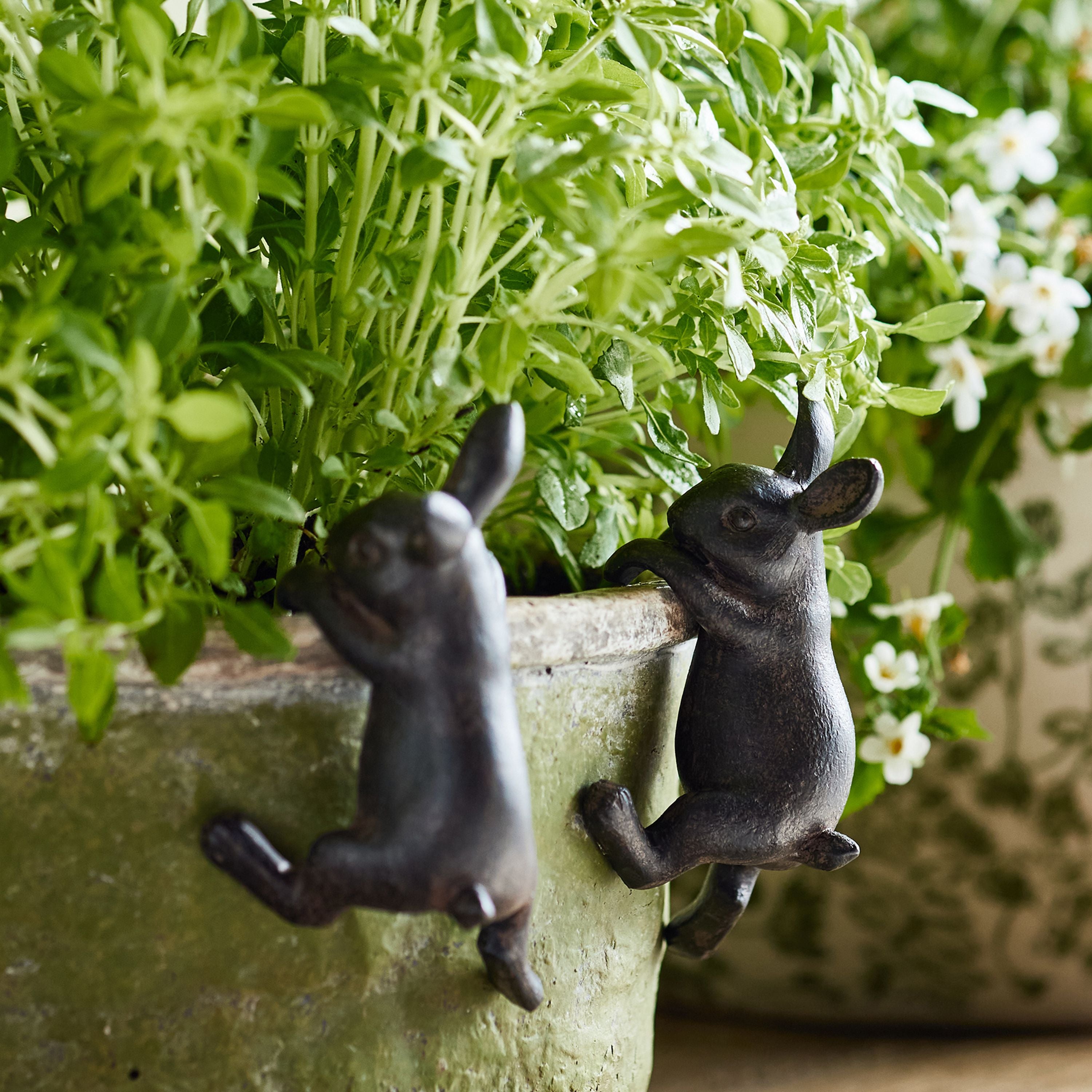 French Country Hanging Bunny Décor Brown (4 Pack)