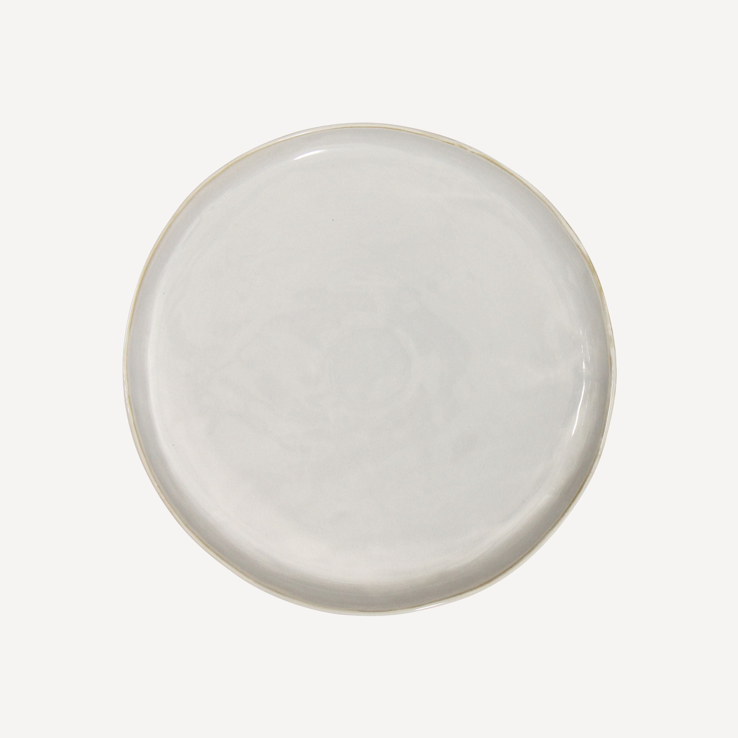 French Country Franco Rustic White Charger Plate