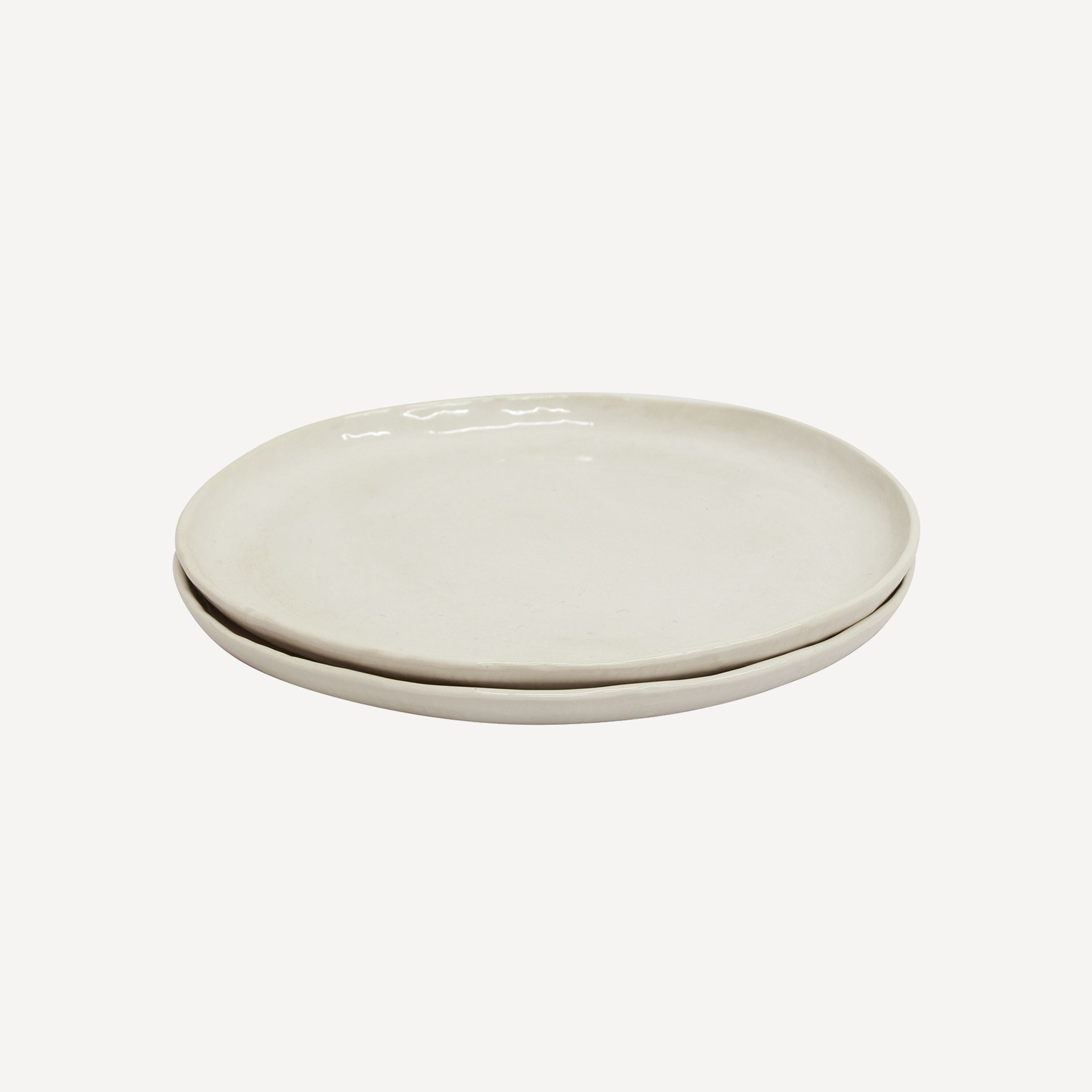 French Country Franco Rustic White Dinner Plate