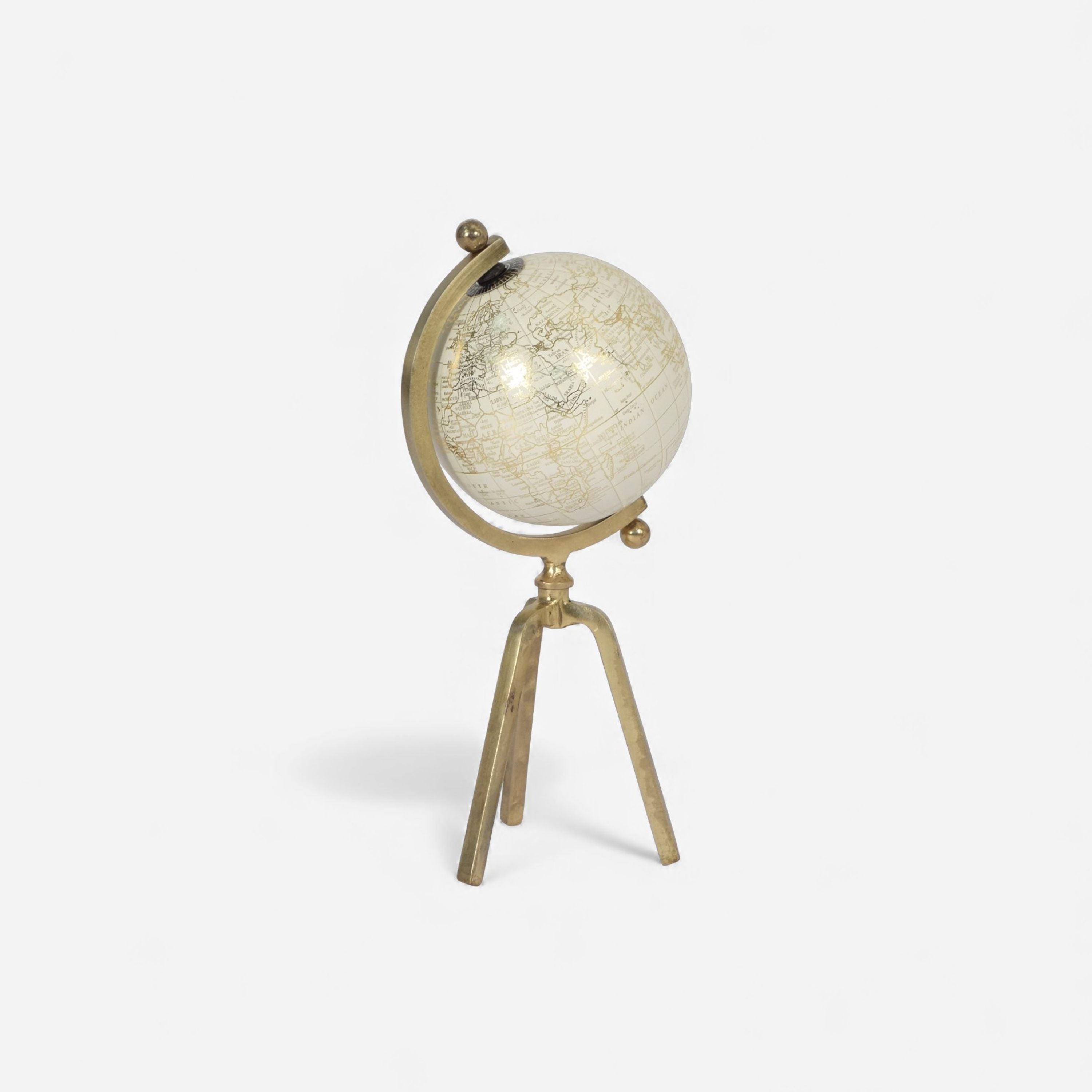 French Country Cream Gold Globe Small