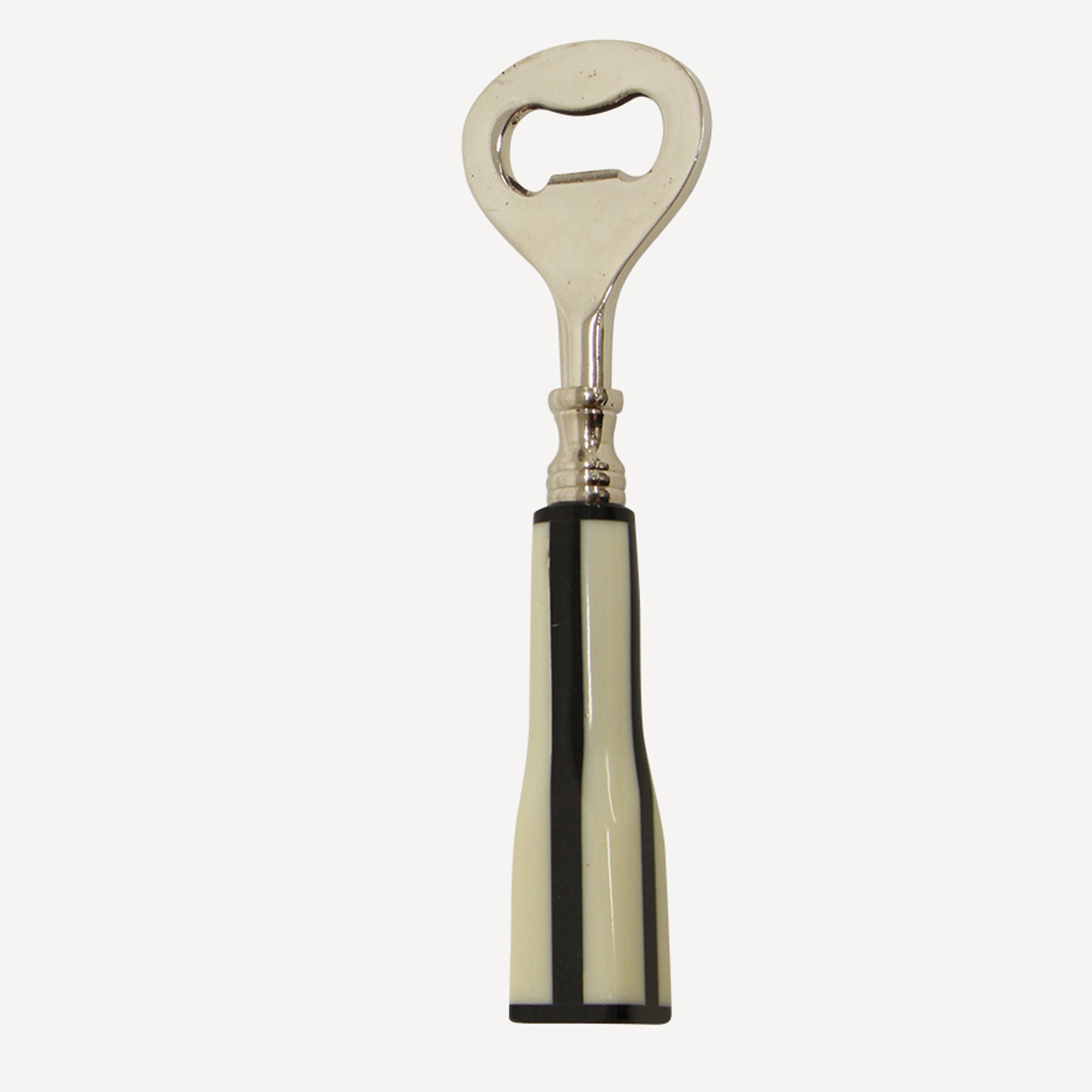 French Country Black and White Bottle Opener