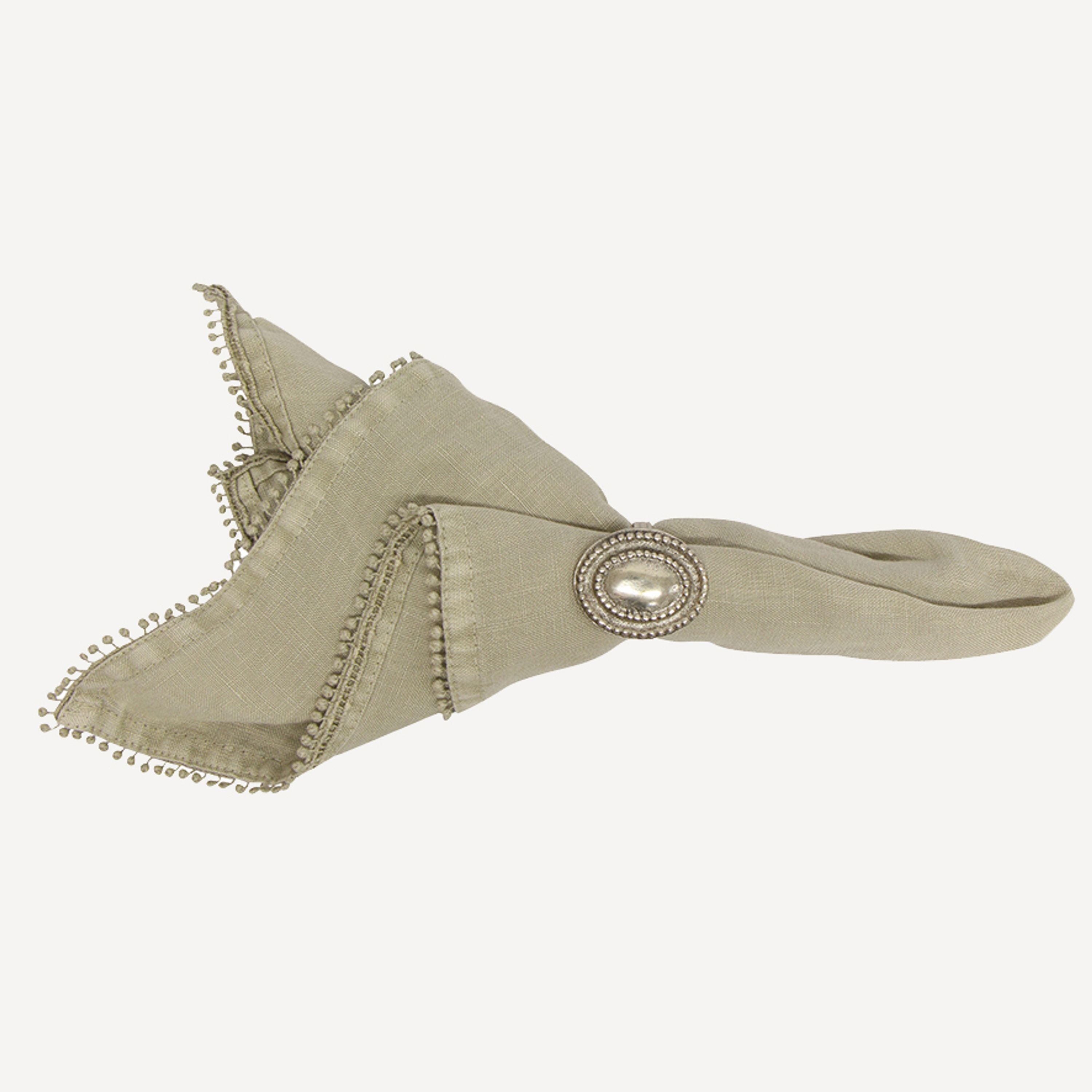 French Country Bauble Napkin Taupe