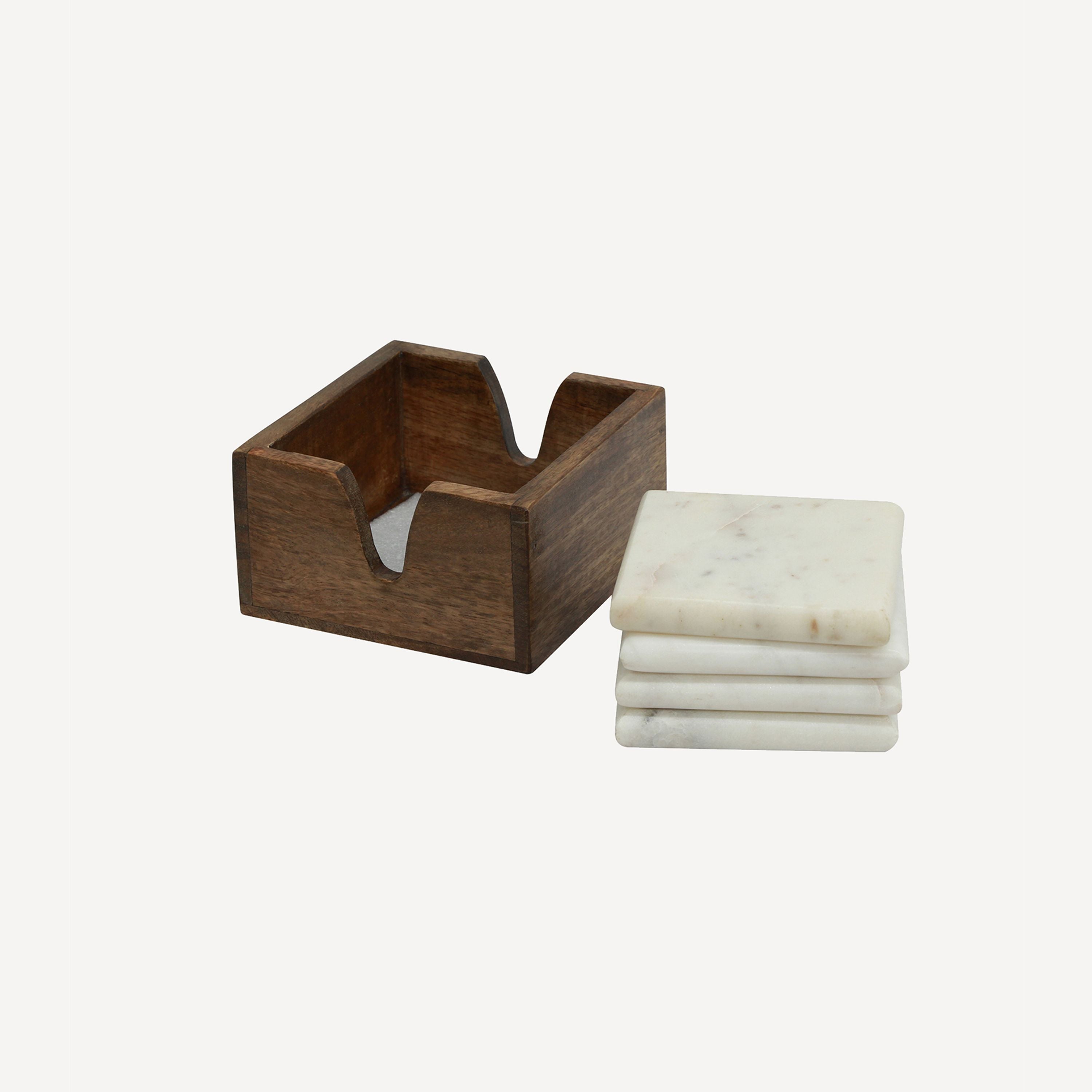 French Country Porto Marble Coaster (4 Pack)