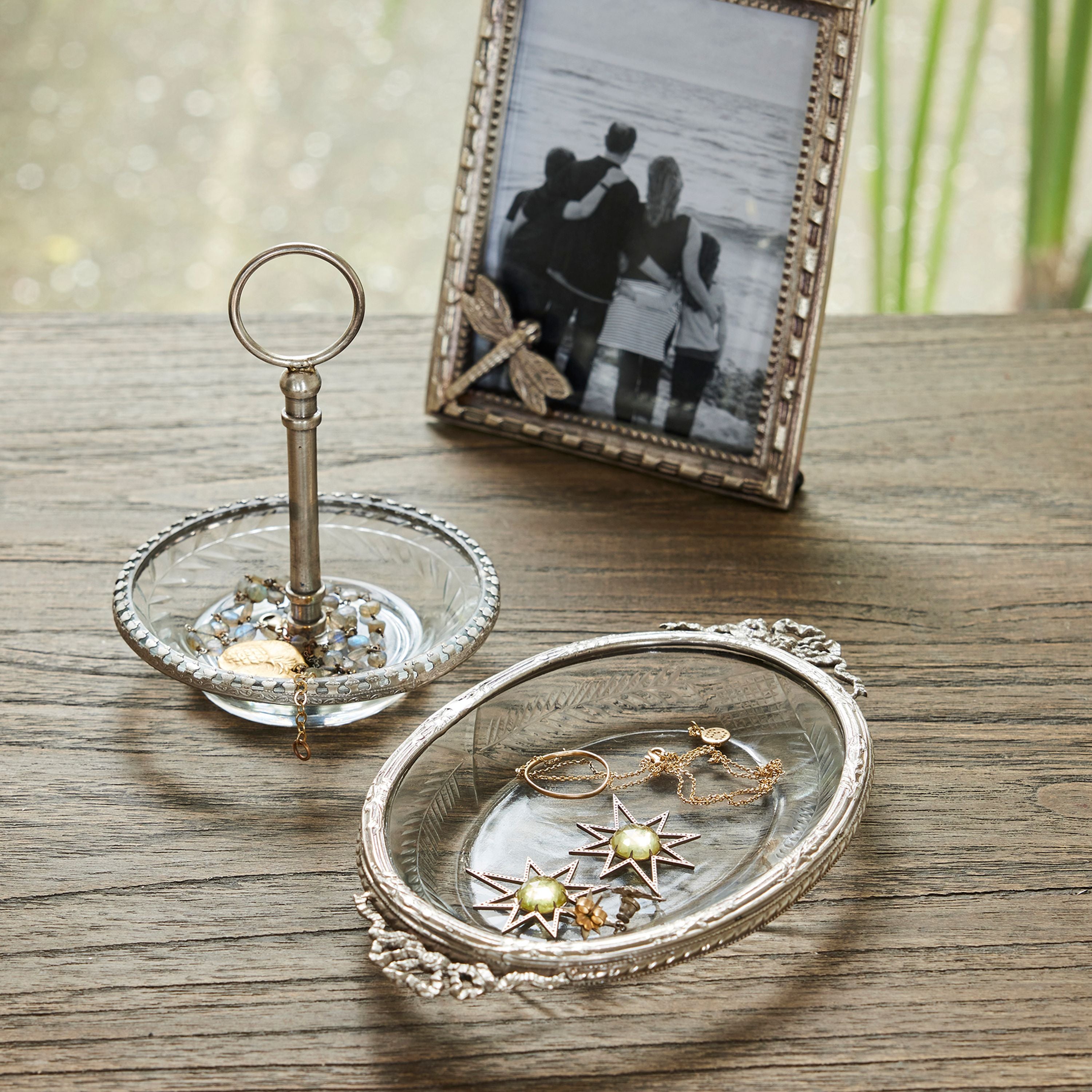 French Country Cut Glass Soap Dish