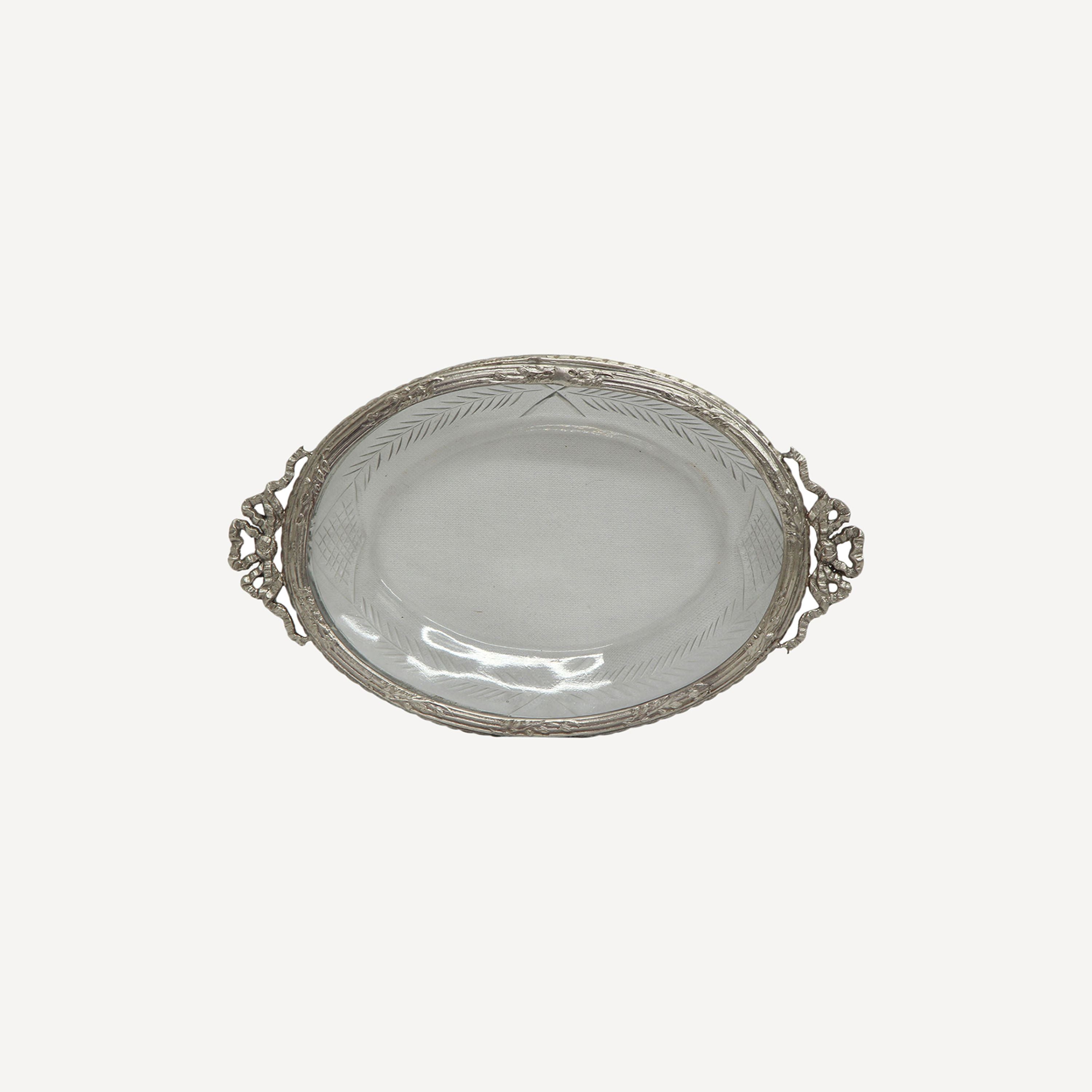 French Country Cut Glass Soap Dish