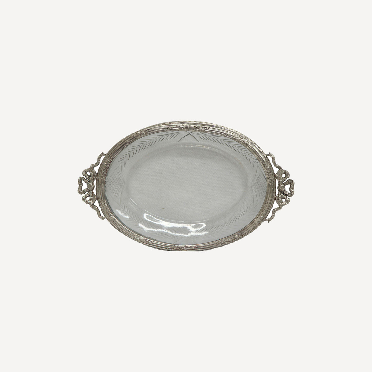 French Country Cut Glass Soap Dish