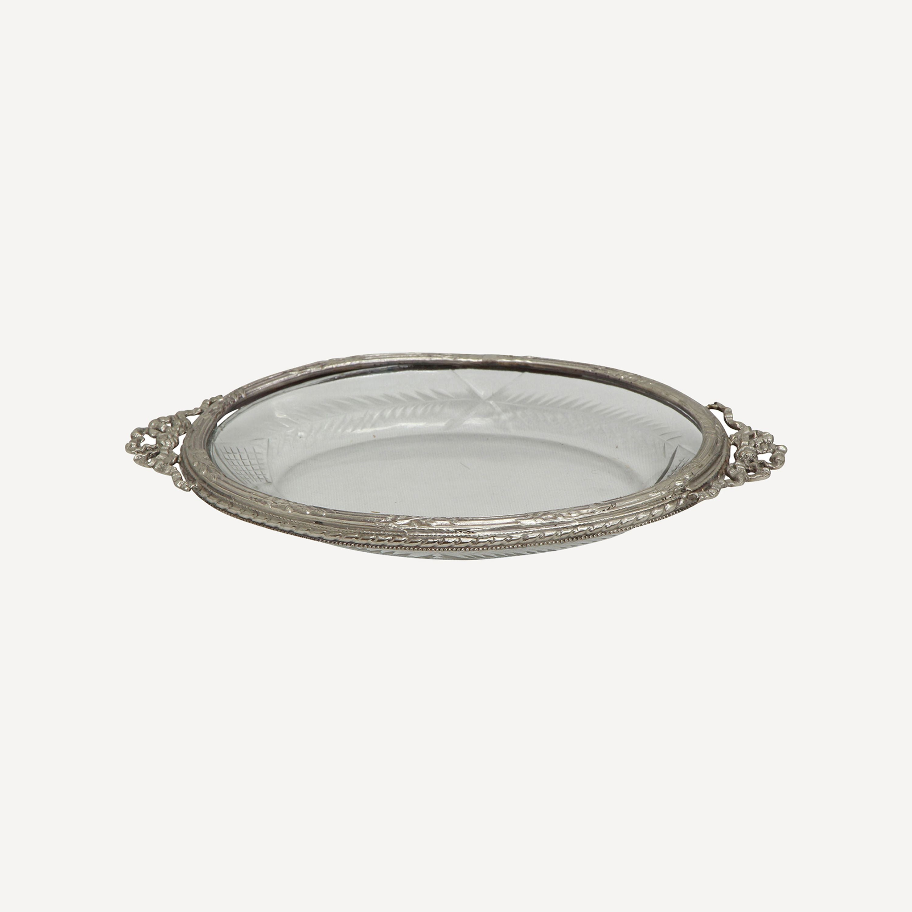 French Country Cut Glass Soap Dish