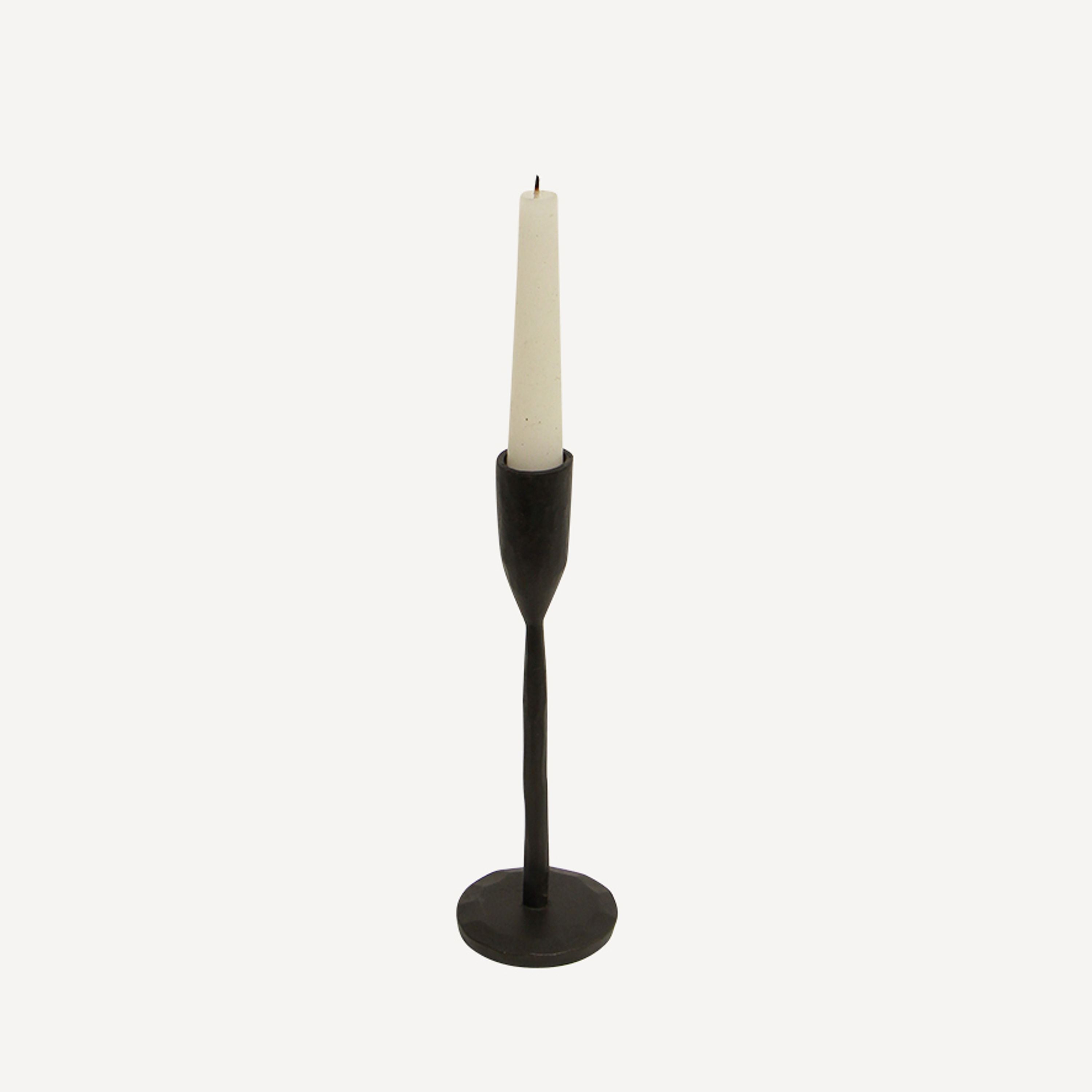 French Country Dax Black Candle Holder Small